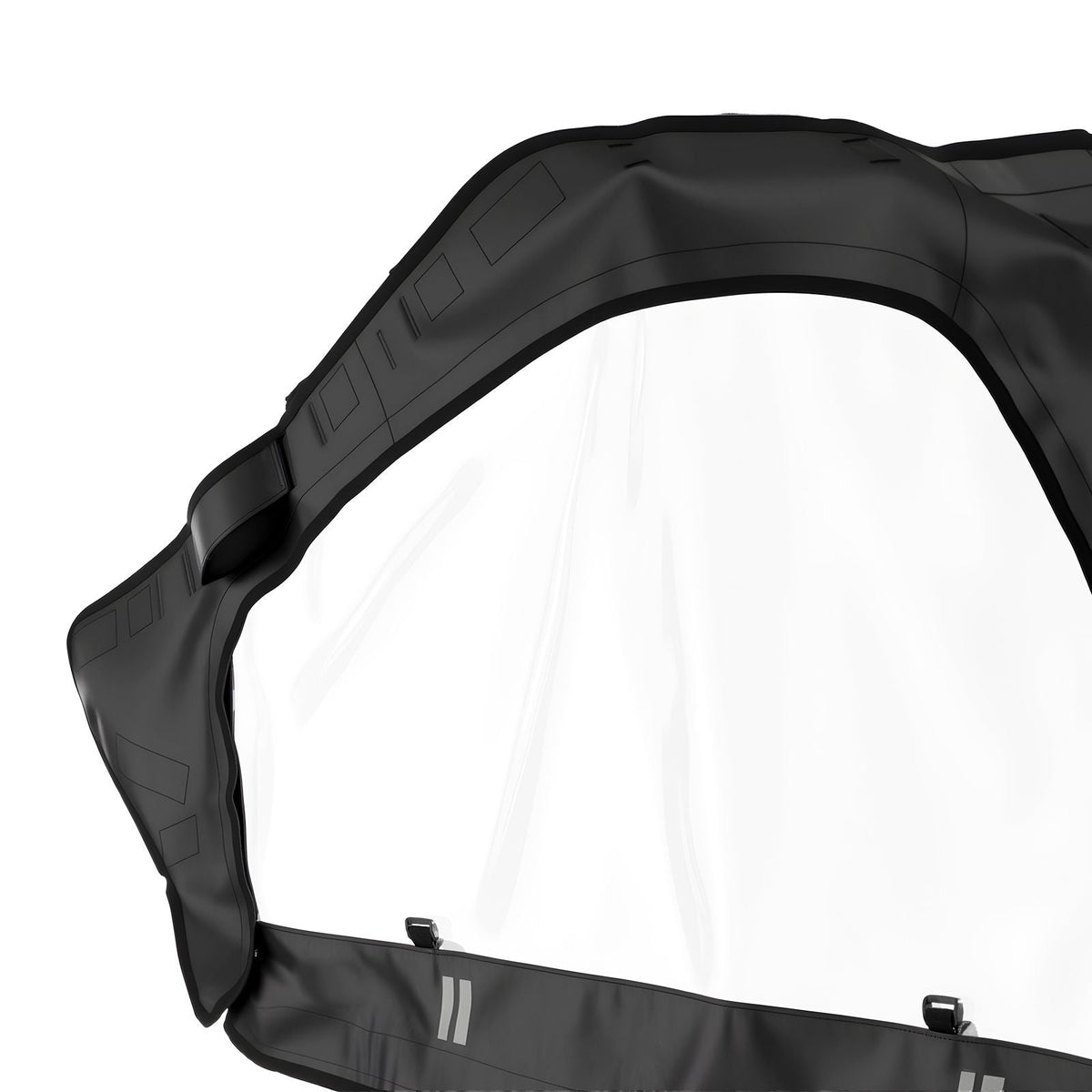 Cab Enclosure Upper Doors, Compatible with Polaris RZR PRO XP/Turbo R 2020-2024, Soft Upper Doors, Windproof Upgraded Zipper UTV Soft Side Window Kit, Work with Side Mirrors and Windshields