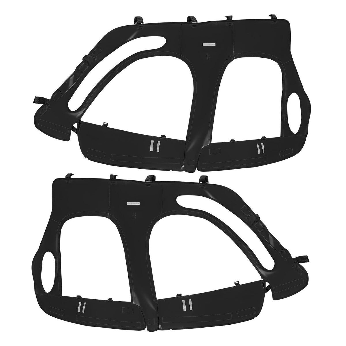 Cab Enclosure Upper Doors, Compatible with Polaris RZR XP4 1000/Turbo 2014-2023, Soft Upper Doors, Windproof Upgraded Zipper UTV Soft Side Window Kit, Work with Side Mirrors and Windshields