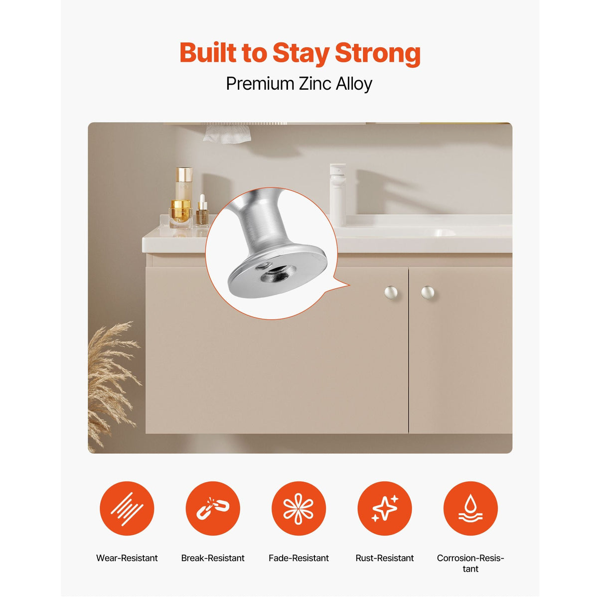 Cabinet Knobs, 25 Pack, 1.1 Inch Zinc Alloy Drawer Pulls & Door Handles, Mushroom Kitchen Dresser Solid Knobs, Cupboard Hardware with Screws for Bathroom Closet Cabinets Drawers, Nickel Color