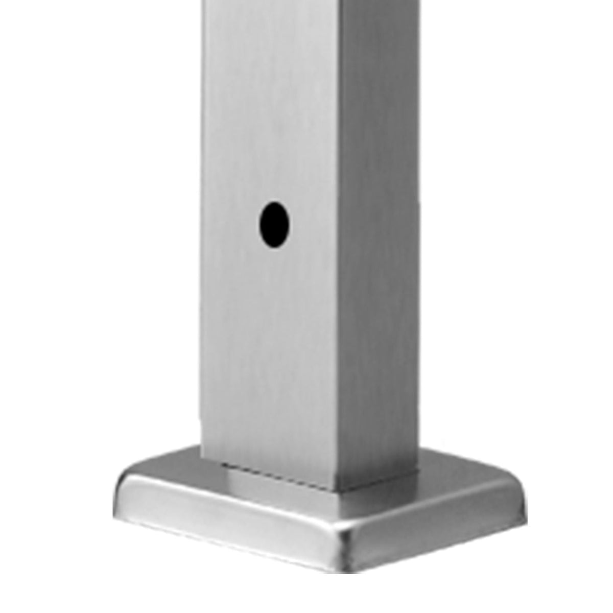 Cable Railing Post, 36x1x2 Inch Level Deck Stair Posts, 1-Pack Stainless Steel Cable Handrail Post, Pre-Drilled Pickets with Mounting Bracket Stair Railing Kit, Silver, 1JZLGZXYS914I4BDB001V0