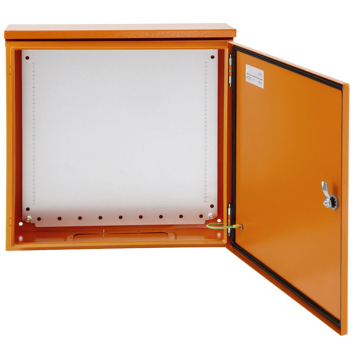 Caja eléctrica, 20.0 x 20.0 x 6.0 in, probada según los estándaresNEMA 4 para exteriores, IP65 impermeable y a prueba de polvo, caja de conexiones con bisagras de acero al carbono laminado e