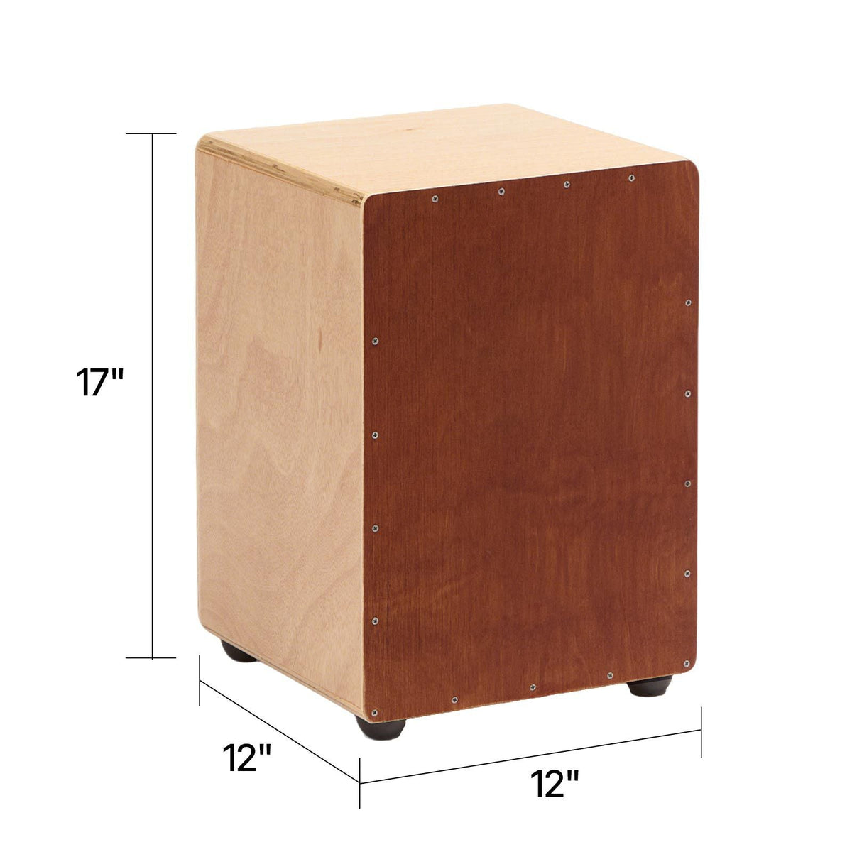 Cajon Box Drum Wooden Birchwood Percussion Instrument Snare Wires Travel Bag