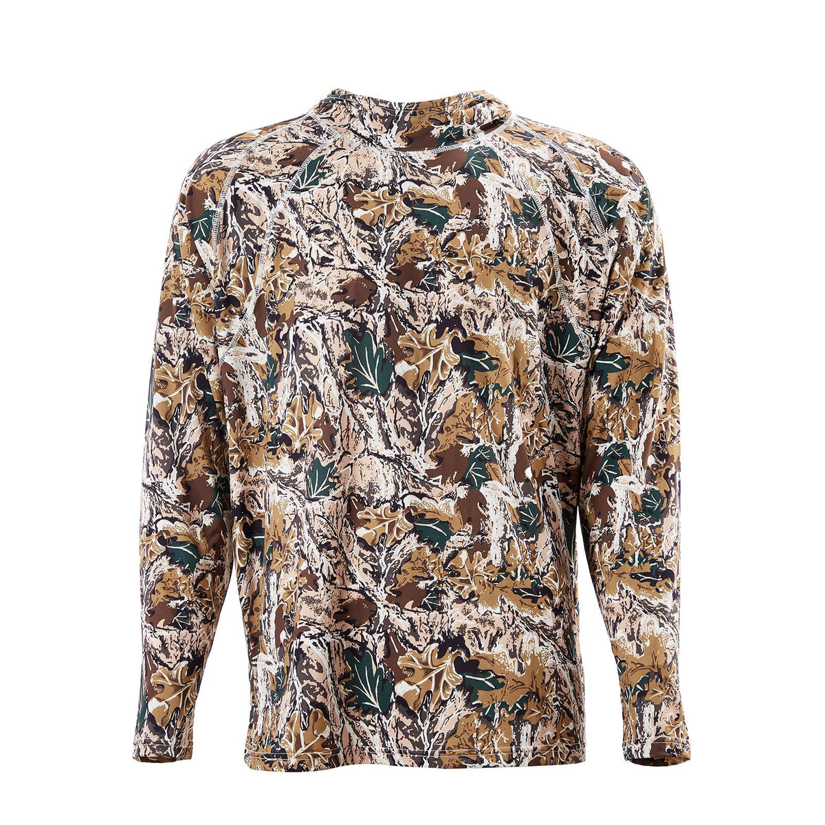 Camo Hoodie, Medium Size, Men Pullover Hooded Sweatshirt, Moisture Wicking & Breathable, Quick-dry, Hiking Fishing Shirt with Hood, Long Sleeves Hunting Shirts for Spring & Summer Outdoor Work