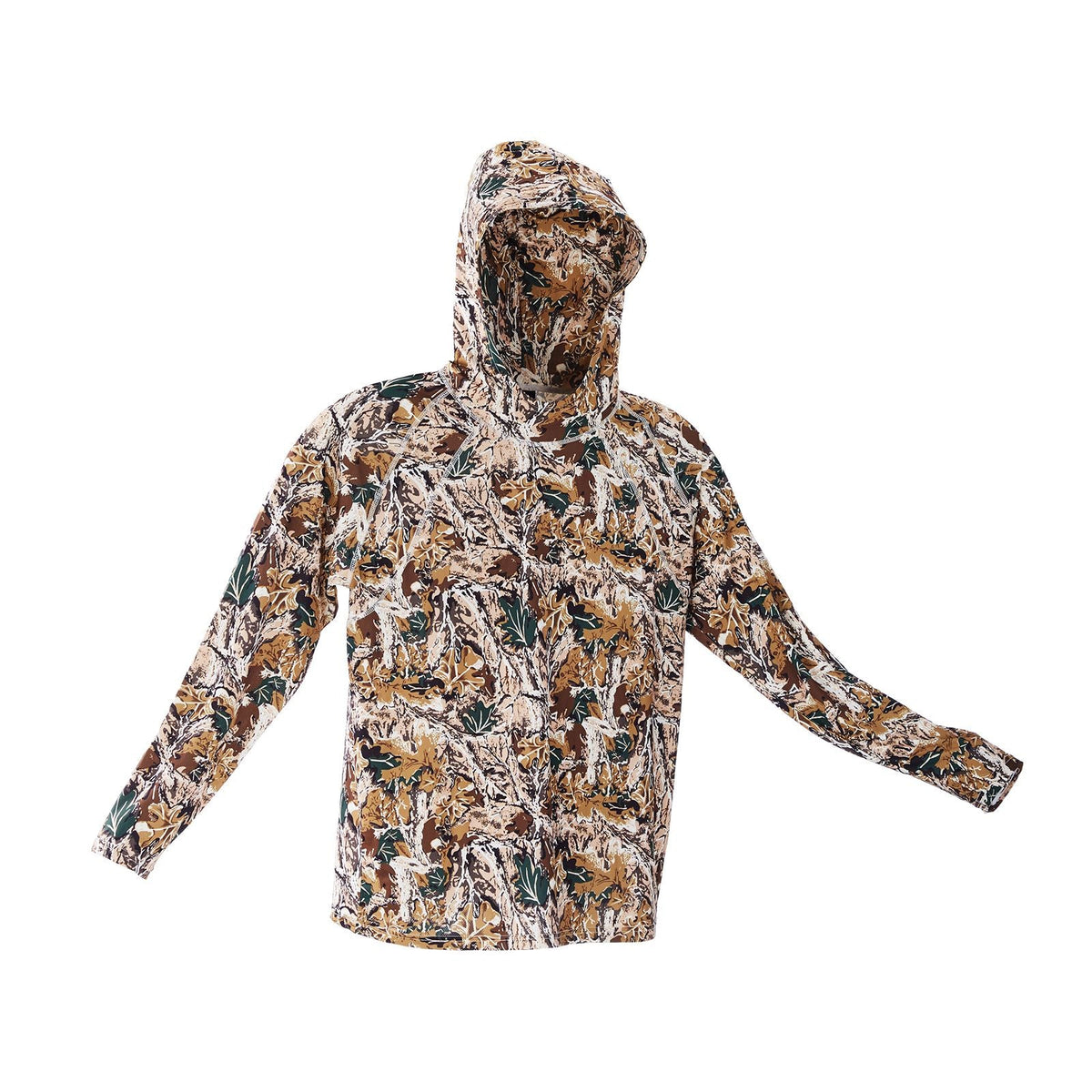 Camo Hoodie, Small Size, Men Pullover Hooded Sweatshirt, Moisture Wicking & Breathable, Quick-dry, Hiking Fishing Shirt with Hood, Long Sleeves Hunting Shirts for Spring & Summer Outdoor Work