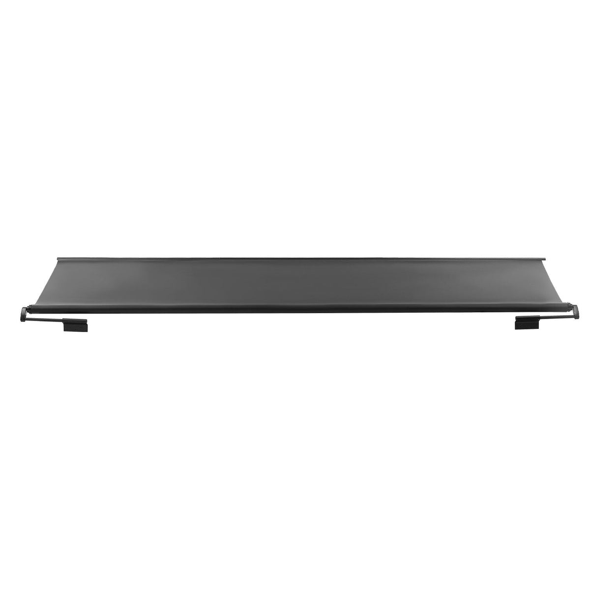 Camper Awning Fabric Replacement, 1" to 13', Weatherproof Durable Slide Topper Awning with Bracket, Heavy Duty Slide Topper Awning with Stainless Steel Material, Fit for RV & Motorhome(Black)