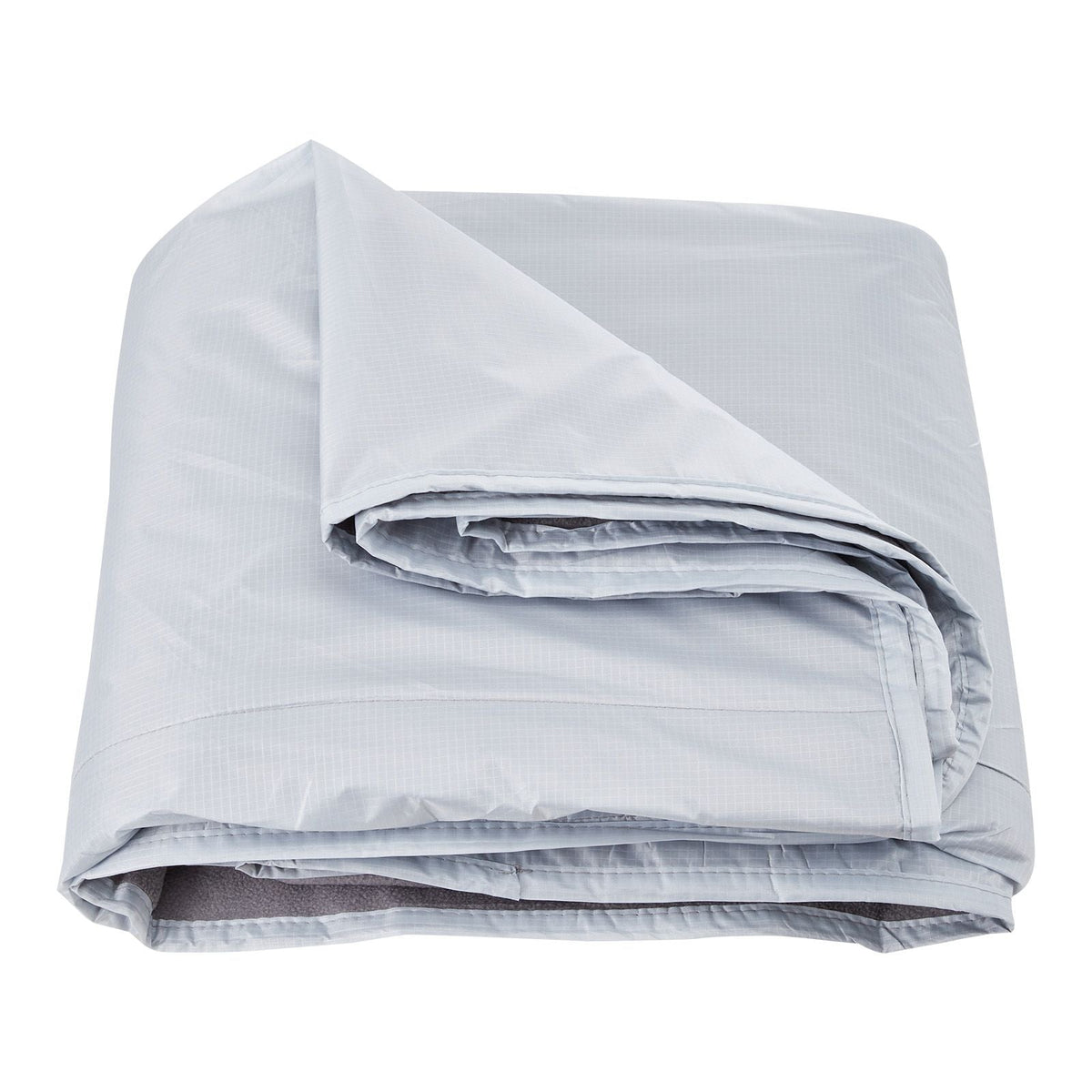 Camping Blanket, Large Warm Wearable Stadium Blanket, Waterproof & Windproof, Polyester Fleece, Flame Retardant, Great for Outdoors, Picnics, Hiking, Sports Events, Travel, 79" x 59", Light Grey