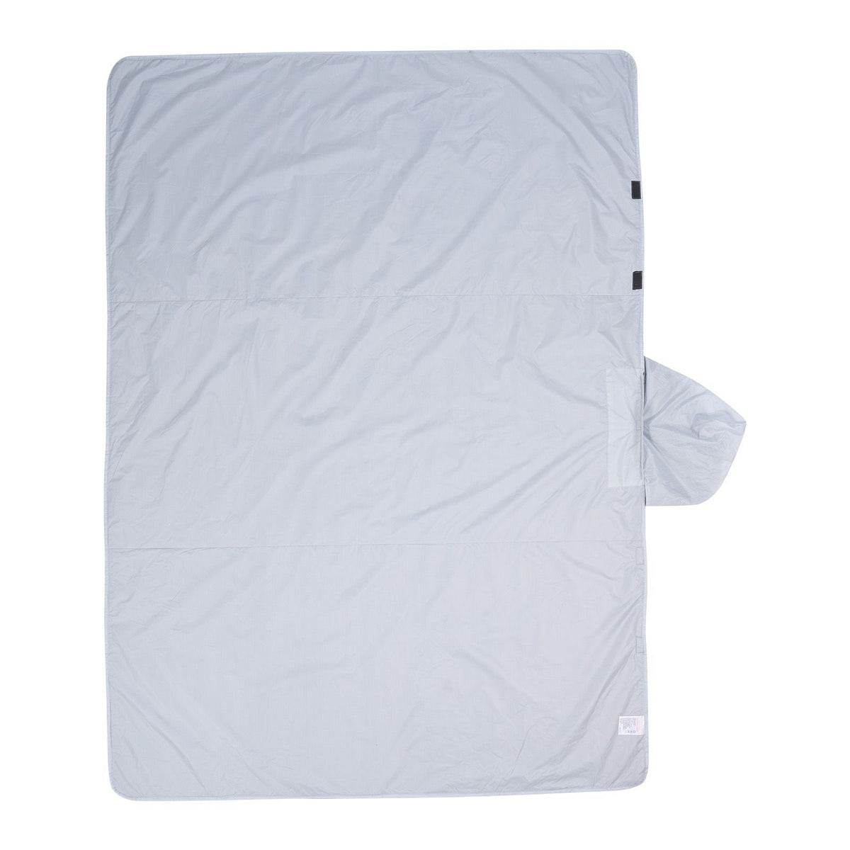Camping Blanket, Large Warm Wearable Stadium Blanket, Waterproof & Windproof, Polyester Fleece, Flame Retardant, Great for Outdoors, Picnics, Hiking, Sports Events, Travel, 79" x 59", Light Grey