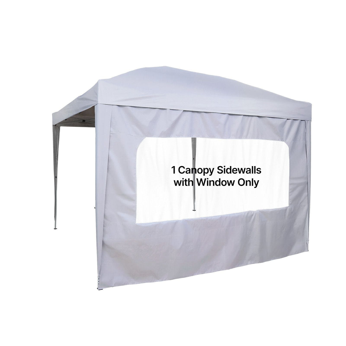 Canopy Sidewalls, Fit for 10 x 10 ft Pop Up Canopy Tent, Tent Side Walls with Waterproof and Sunlight Protection Layer for Outdoor Event Tents, Vendor Booths, Camping (1 Sidewall Only, White)