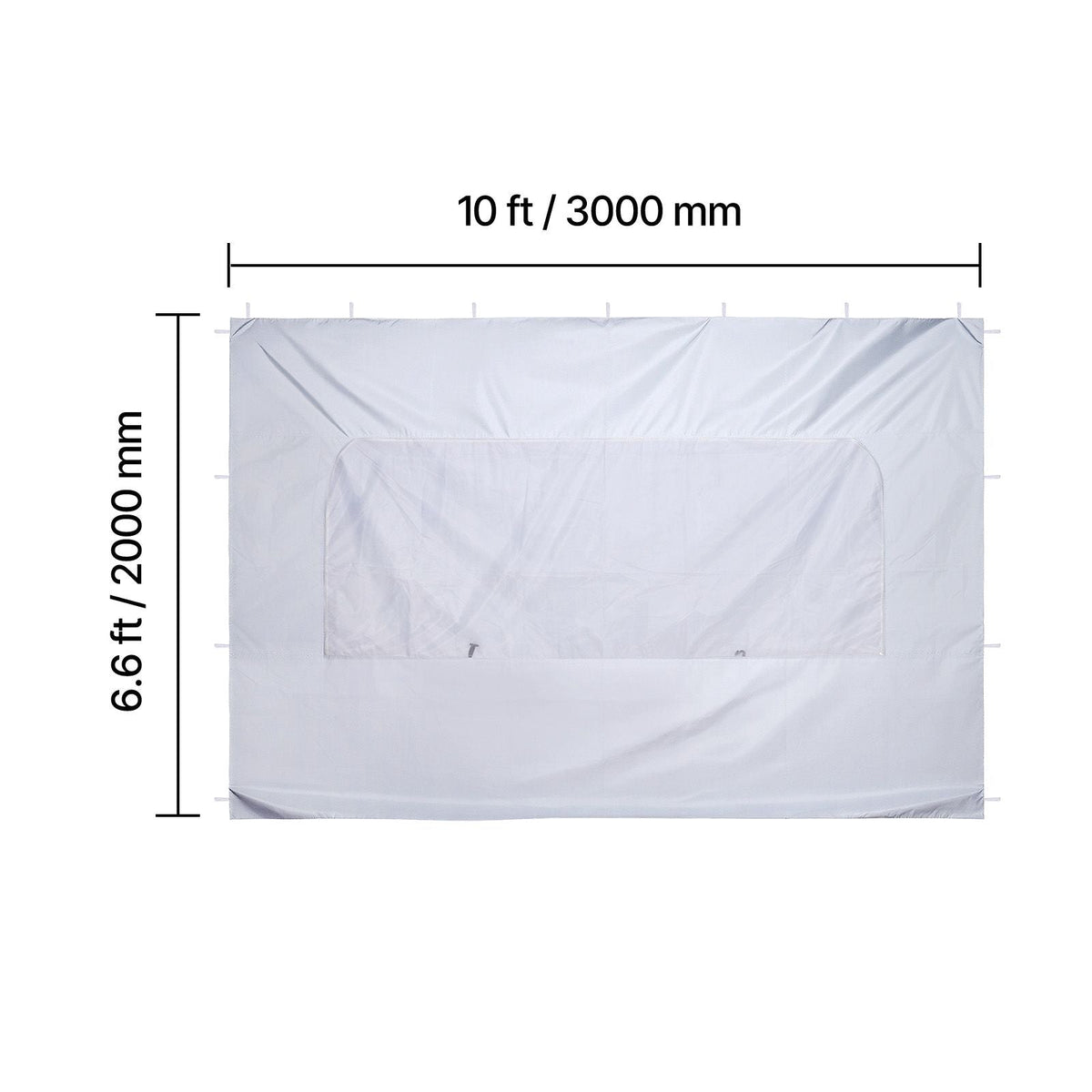 Canopy Sidewalls, Fit for 10 x 10 ft Pop Up Canopy Tent, Tent Side Walls with Waterproof and Sunlight Protection Layer for Outdoor Event Tents, Vendor Booths, Camping (1 Sidewall Only, White)