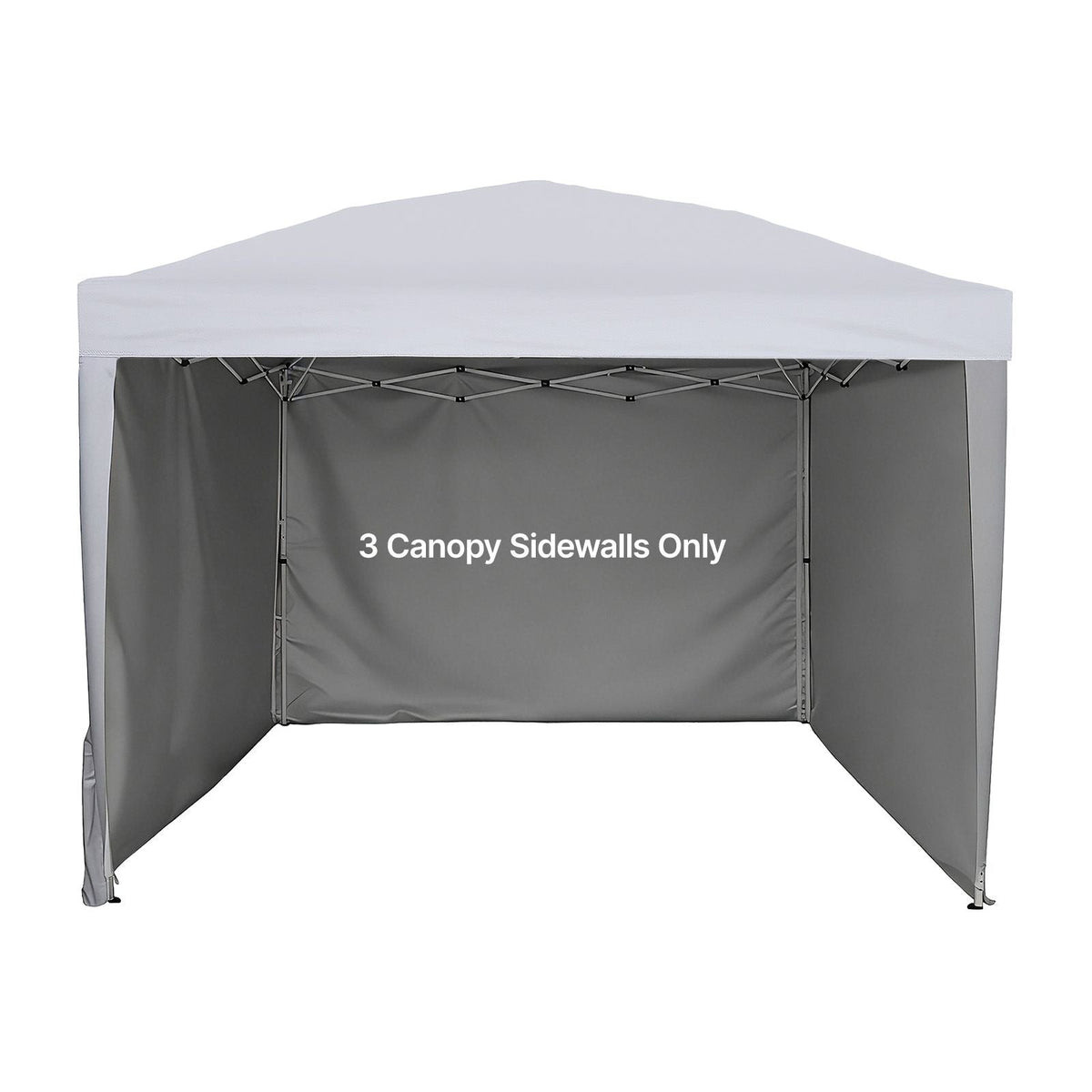 Canopy Sidewalls, Fit for 10 x 10 ft Pop Up Canopy Tent, Tent Side Walls with Waterproof and Sunlight Protection Layer for Outdoor Event Tents, Vendor Booths, Camping (3 Sidewalls Only, White)