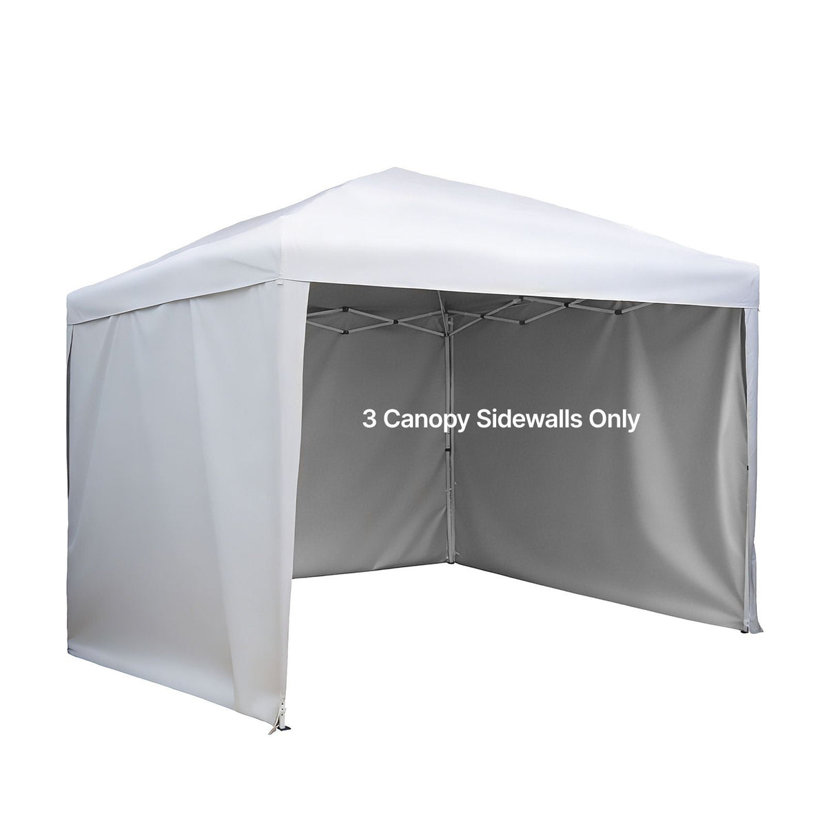 Canopy Sidewalls, Fit for 10 x 10 ft Pop Up Canopy Tent, Tent Side Walls with Waterproof and Sunlight Protection Layer for Outdoor Event Tents, Vendor Booths, Camping (3 Sidewalls Only, White)