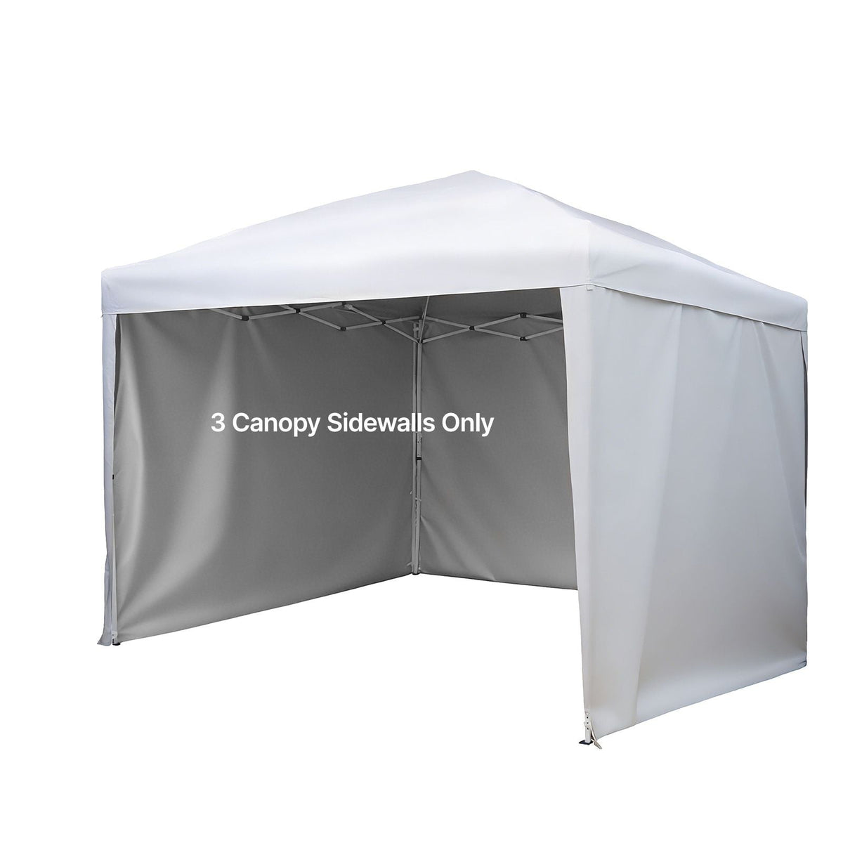 Canopy Sidewalls, Fit for 10 x 10 ft Pop Up Canopy Tent, Tent Side Walls with Waterproof and Sunlight Protection Layer for Outdoor Event Tents, Vendor Booths, Camping (3 Sidewalls Only, White)