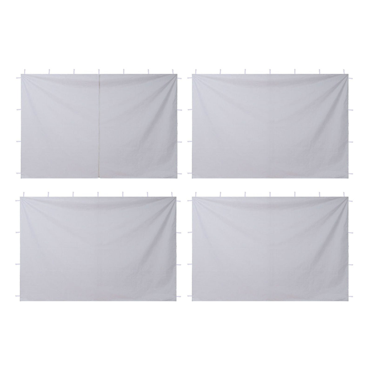 Canopy Sidewalls, Fit for 10 x 10 ft Pop Up Canopy Tent, Tent Side Walls with Waterproof and Sunlight Protection Layer for Outdoor Event Tents, Vendor Booths, Camping (4 Sidewalls Only, White)
