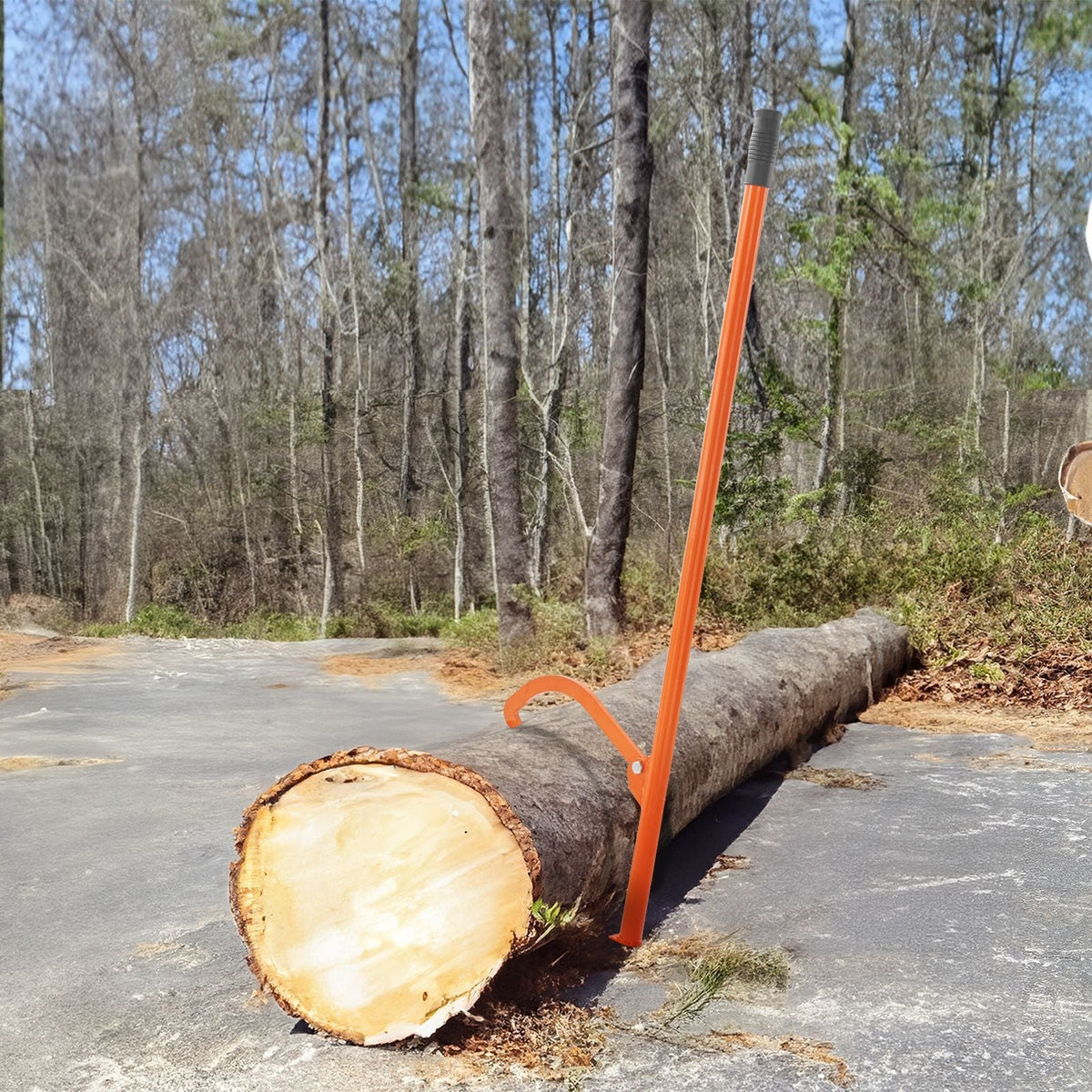 Cant Hook Tool, 46.5 in, Heavy Duty Steel Log Roller, Log Lifter Timber Jack 32" Dia Logs, Forestry Logging Tools, Dual Function Log Handler for Rolling and Clamping Logs