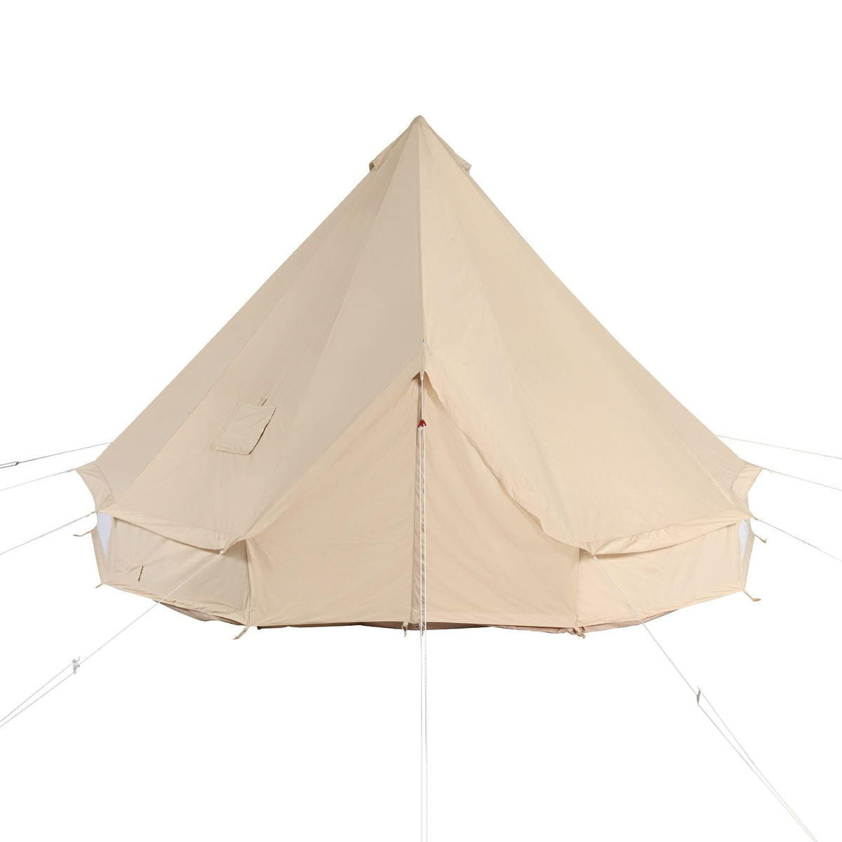 Canvas Bell Tent, 4 Seasons 5 m/16.4 ft Yurt Tent, Canvas Tent for Camping with Stove Jack, Breathable Tent Holds up to 8 People, Family Camping Outdoor Hunting Party