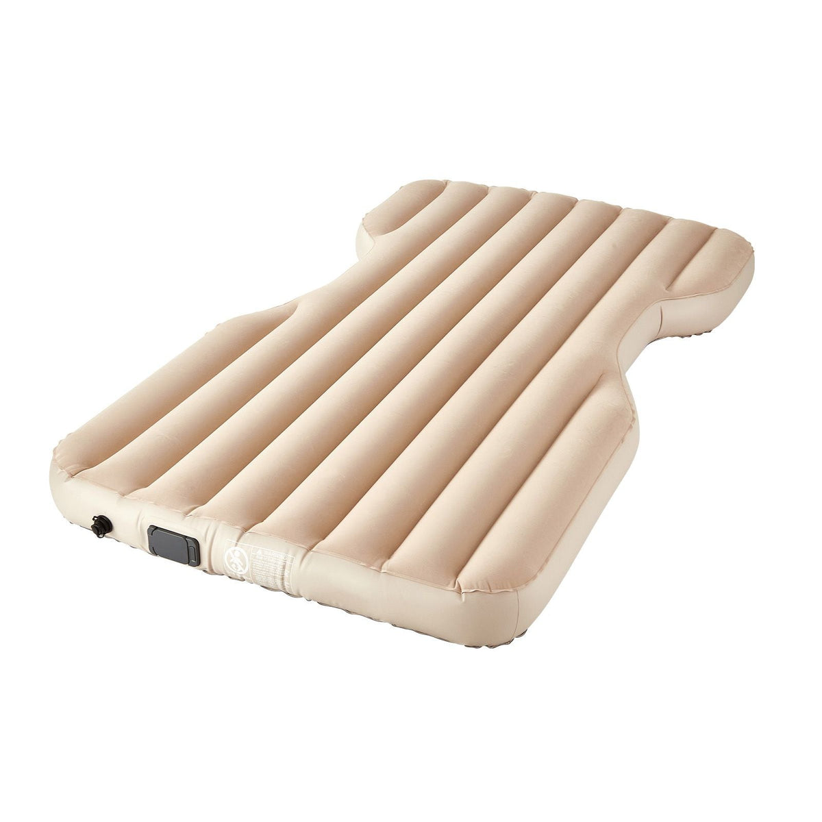 Car Air Mattress, Fits Tesla Model Y (2020-2024), Inflatable Car Camping Mattress, Flocking Thickened Blow Up Travel Beds, Durable Portable Sleeping Pad with Built in Pump, 2 Pillows, Beige
