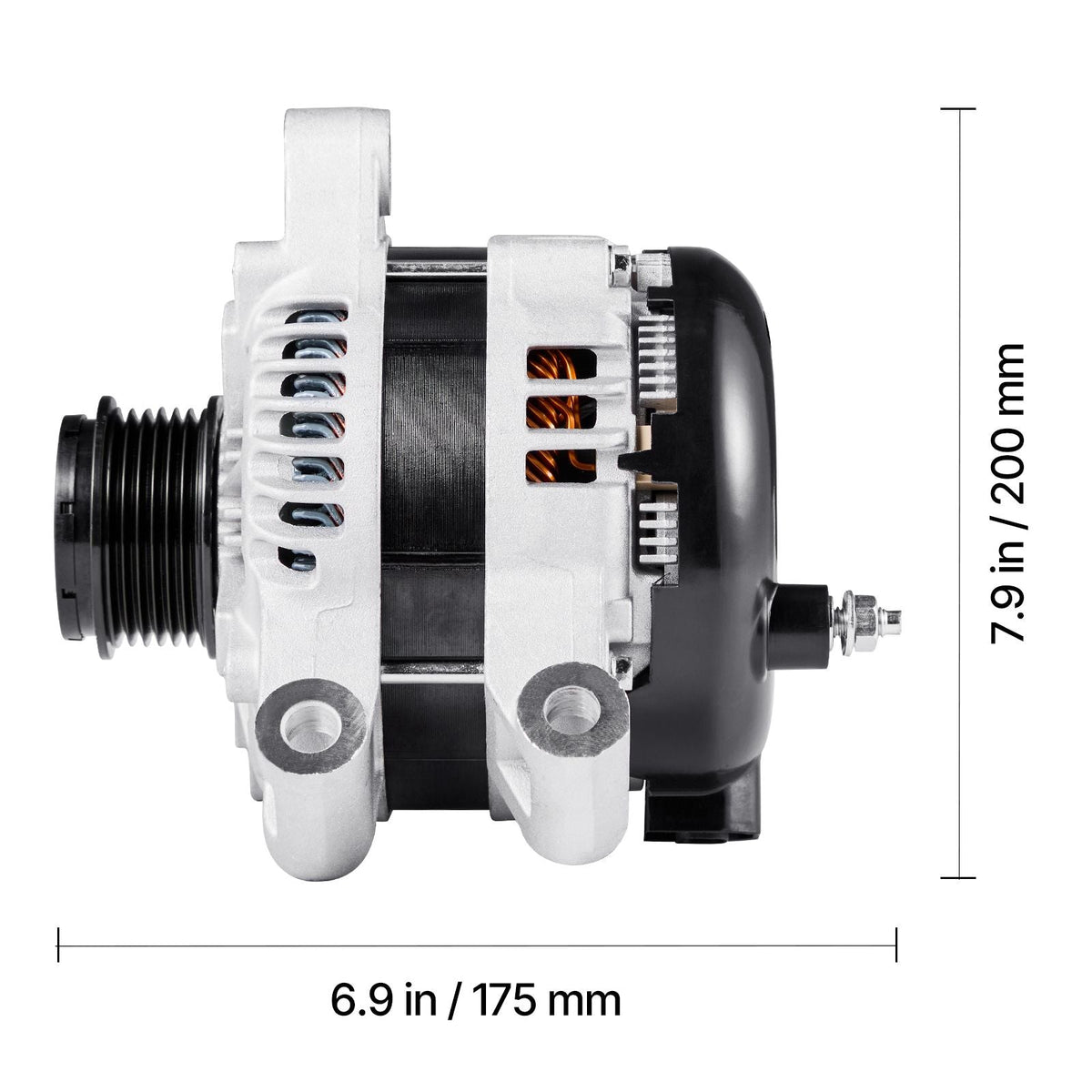 Car Alternator 11252, Fit for Buick Enclave Base 3.6L 2012-2013, Chevy Traverse LT 2009-2016, GMC Acadia SLT 2007-2015, Saturn Outlook V6 2007-2010, Automotive Replacement Alternator 25815839