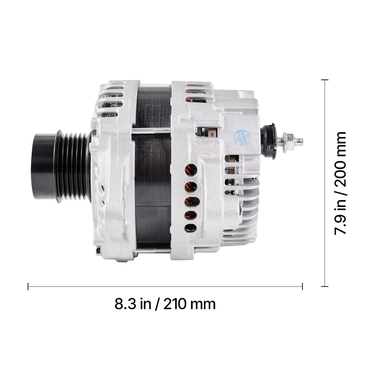 Car Alternator 11440, Fit for Dodge Journey SE Value 2.4L 2020, SXT 2.4L 2012-2018, Crossroad 2016-2020, L4 2009-2020, Automotive Replacement Alternator 12987, 2035080, 4801490AA, 2138864, 90004