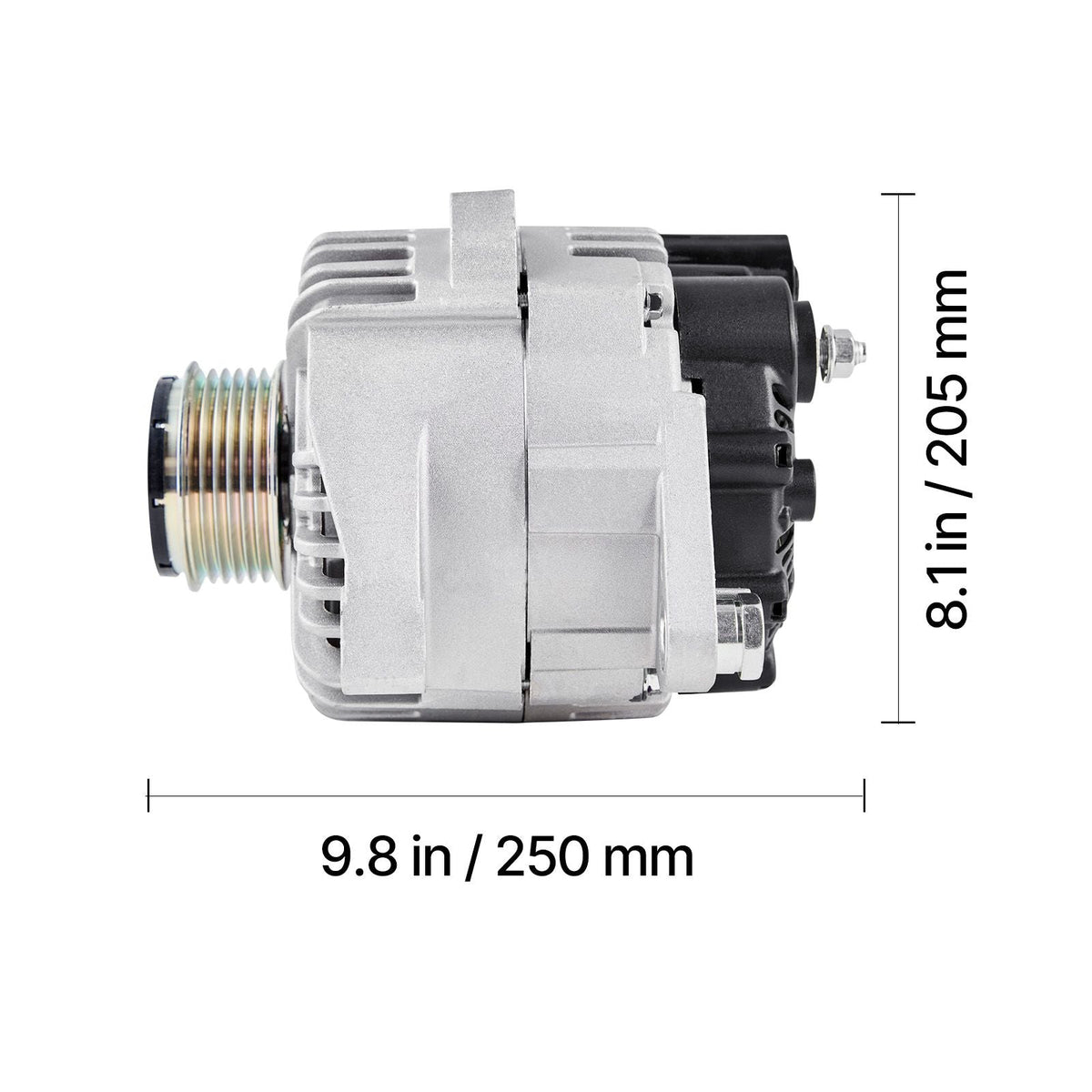 Car Alternator 11491, Compatible with Hyundai Sonata 2.4L 2010-2013, Kia Optima 2.4L 2011-2013, Automotive Replacement Alternator with Aluminum Housing and Pure Copper Round Coil, 37300-2G150
