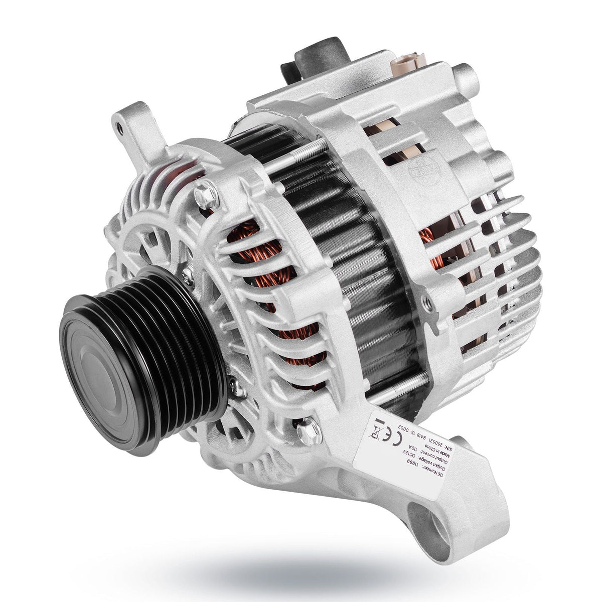 Car Alternator 11999, Compatible with Honda Accord L4 2.4L 2013-2017, Automotive Replacement Alternator with Aluminum Housing and Pure Copper Round Coil, 31100-5A2-A02, AHGA88, 14489, A5TL0581ZC