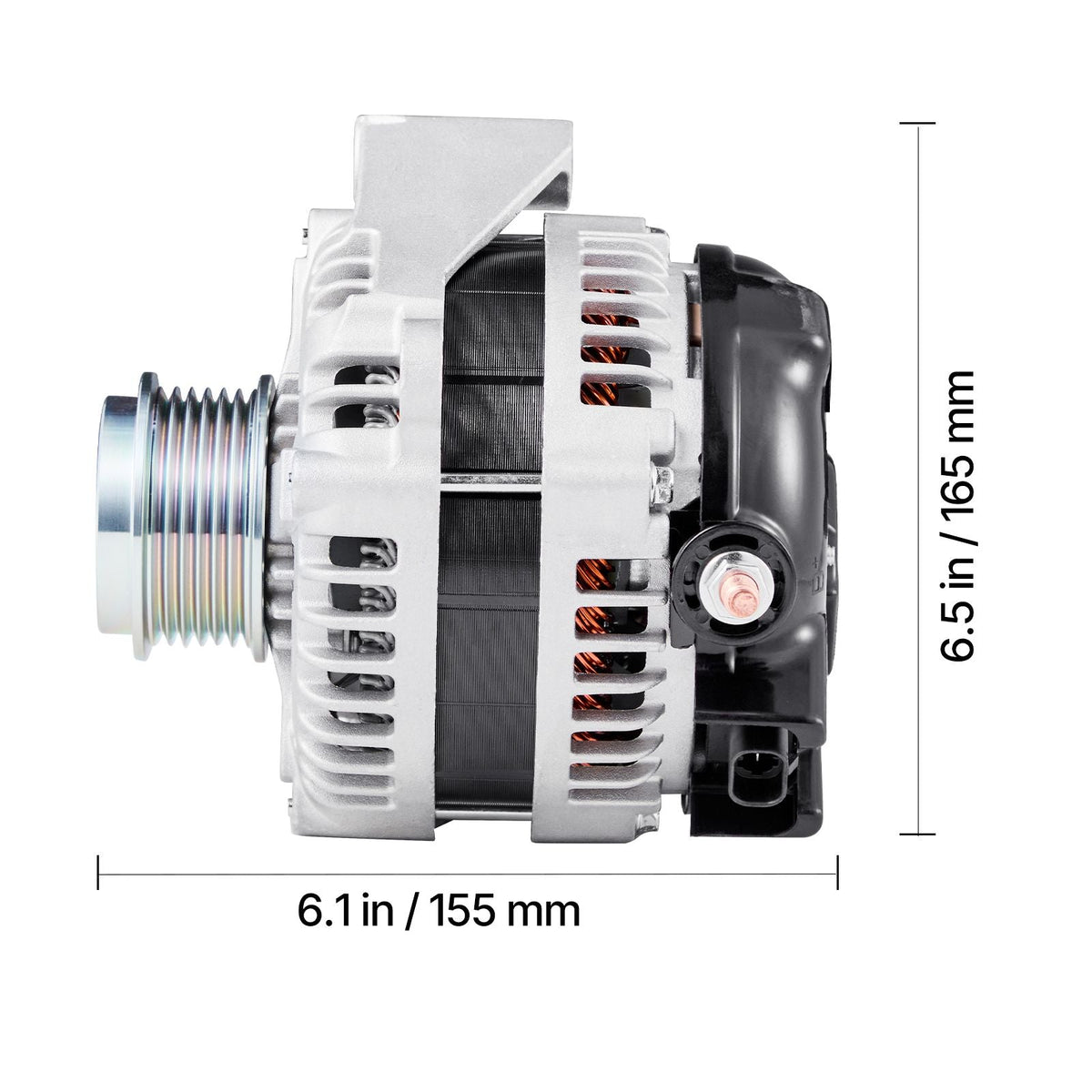 Car Alternator 84143543, Fit for Chevy Express 2500 V6 4.3L, V8 6.0L 2018-2019, GMC Sierra 1500 2014-2016, Yukon 2015-2019, Automotive Replacement Alternator 104211-8340, 22747894, TN1042119110