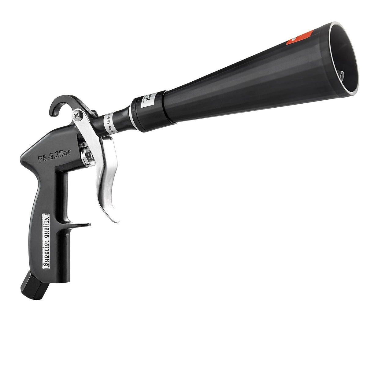 Car Cleaning Gun, 6-9.2 Bar High-Pressure Air Blow Gun with 2 Set Nozzles, 360° Rotating Nozzle for Complete Cleaning, Quickly Blasts Dirt and Dust from Surface, Work with 1/4 NPT Air Compressor