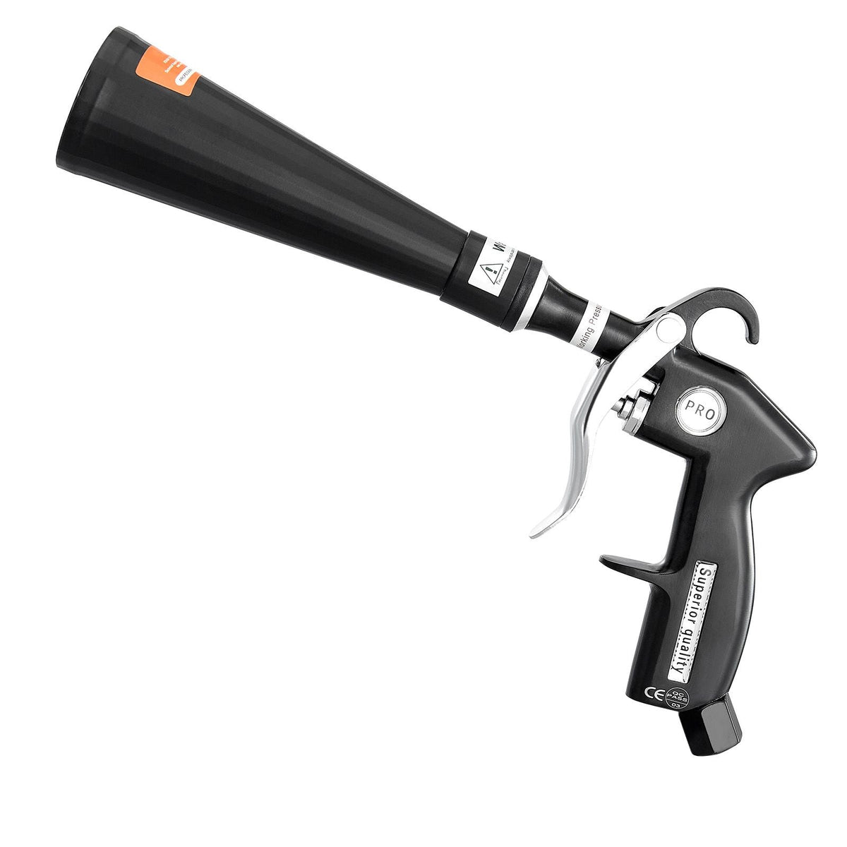 Car Cleaning Gun, 6-9.2 Bar High-Pressure Air Blow Gun with 2 Set Nozzles, 360° Rotating Nozzle for Complete Cleaning, Quickly Blasts Dirt and Dust from Surface, Work with 1/4 NPT Air Compressor