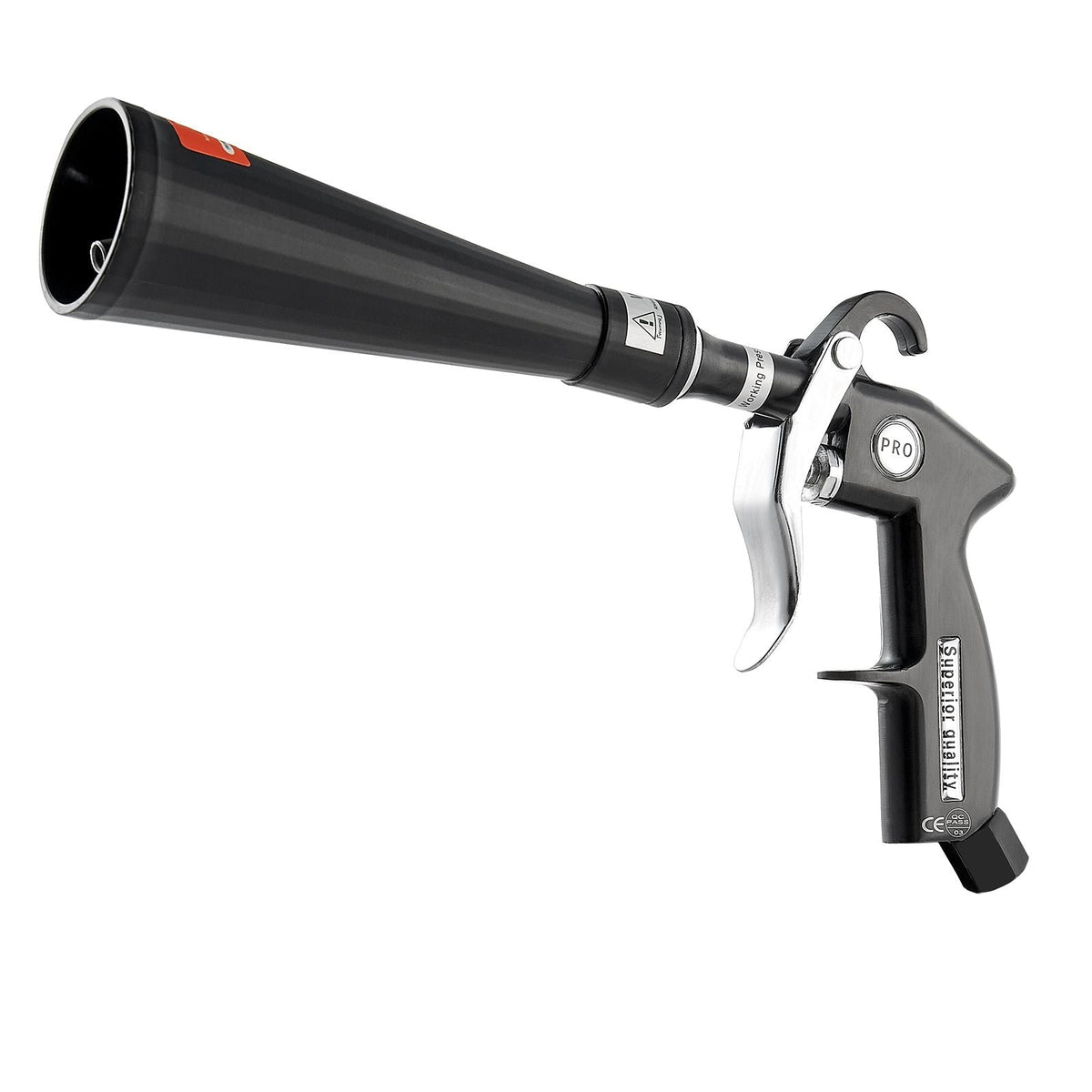 Car Cleaning Gun, 6-9.2 Bar High-Pressure Air Blow Gun with 2 Set Nozzles, 360° Rotating Nozzle for Complete Cleaning, Quickly Blasts Dirt and Dust from Surface, Work with 1/4 NPT Air Compressor