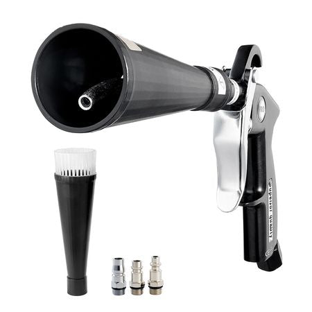 Car Cleaning Gun, 6-9.2 Bar High-Pressure Air Blow Gun with 2 Set Nozzles, 360° Rotating Nozzle for Complete Cleaning, Quickly Blasts Dirt and Dust from Surface, Work with 1/4 NPT Air Compressor