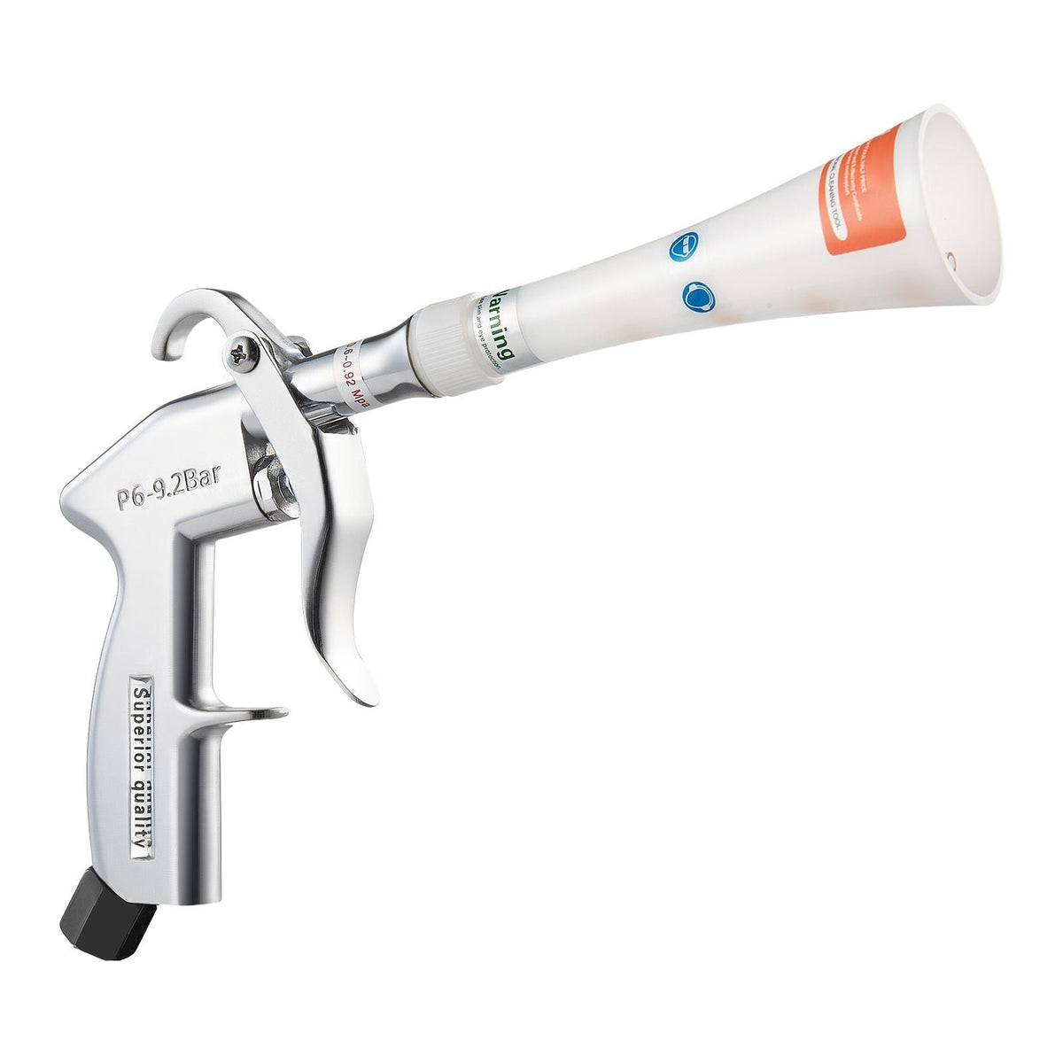 Car Cleaning Gun, 6-9.2 Bar High-Pressure Air Blow Gun with 2 Set Nozzles, 360° Rotating Nozzle for Thorough Cleaning, Quickly Blasts Dirt and Dust from Surface, Work with 1/4 NPT Air Compressor