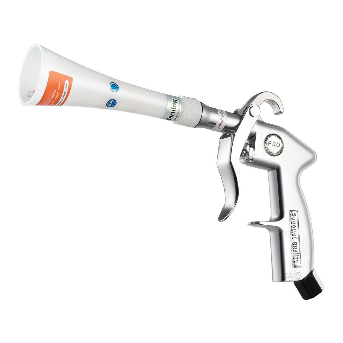Car Cleaning Gun, 6-9.2 Bar High-Pressure Air Blow Gun with 2 Set Nozzles, 360° Rotating Nozzle for Thorough Cleaning, Quickly Blasts Dirt and Dust from Surface, Work with 1/4 NPT Air Compressor