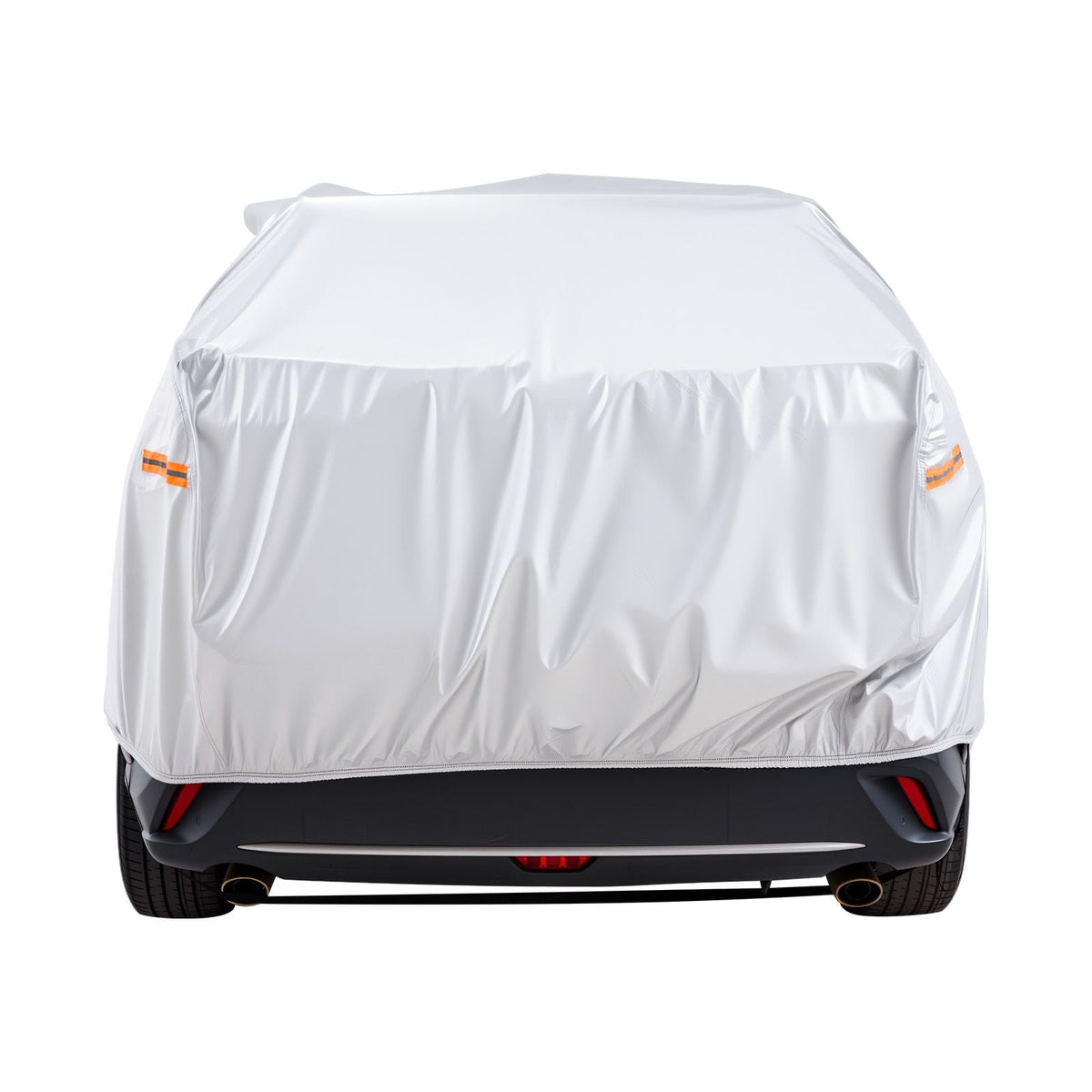 Car Cover, Car Cover Waterproof for Dodge Challenger Full Size Sedan, Custom-fit All Weather Sun Rain Wind Dust Snow Protection Full Exterior Covers with Door Zipper and Cotton Lining, Silver