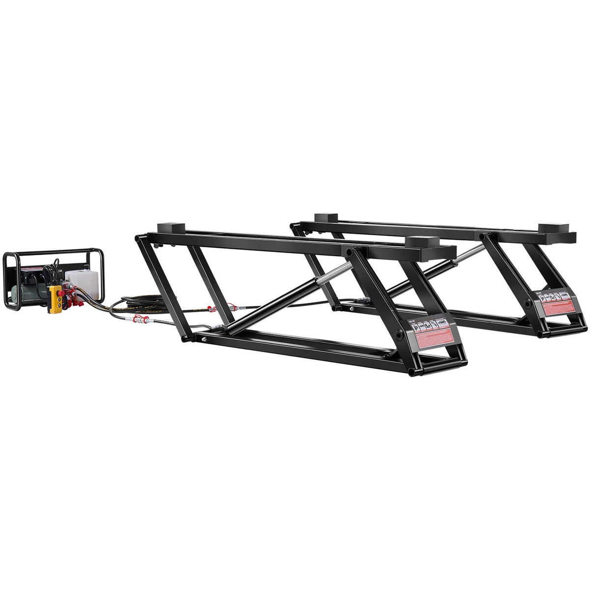 Car Lift, 7000 lbs Capacity Car Lifts for Home Garage, 3-Level Adjustable with 29.4" Lift Height & Remote Control, Auto Lock Portable Car Lift with 4 Rubber Pads & 4 Lifting Columns
