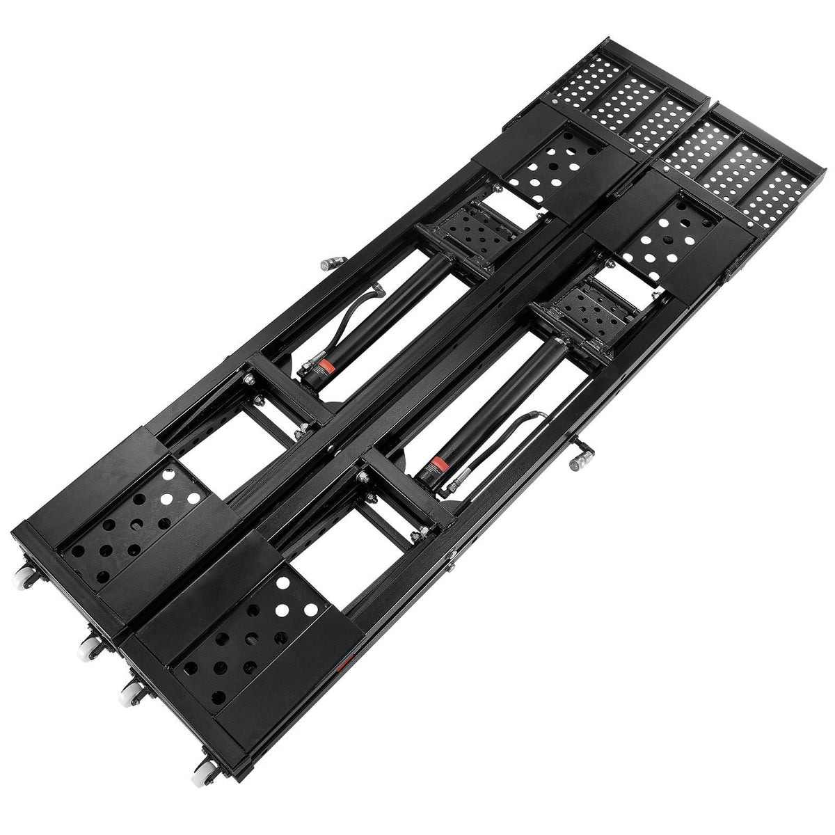 Car Lift, 7,000 LBS Capacity Portable Car Lift, with Extended-Length Plates, 26.8" Max. Height, Heavy-duty Carbon Steel Truck Lift with 120V Power Unit, Auto Car Jack Lifts for Home Garage Shop