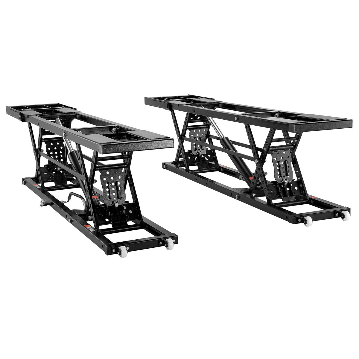 Car Lift, 7,000 LBS Capacity Portable Car Lift, with Extended-Length Plates, 26.8" Max. Height, Heavy-duty Carbon Steel Truck Lift with 120V Power Unit, Auto Car Jack Lifts for Home Garage Shop