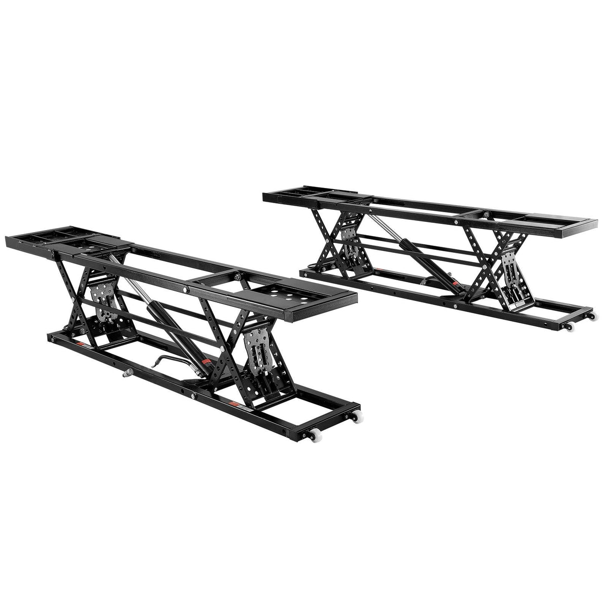 Car Lift, 7,000 LBS Capacity Portable Car Lift, with Extended-Length Plates, 26.8" Max. Height, Heavy-duty Carbon Steel Truck Lift with 120V Power Unit, Auto Car Jack Lifts for Home Garage Shop