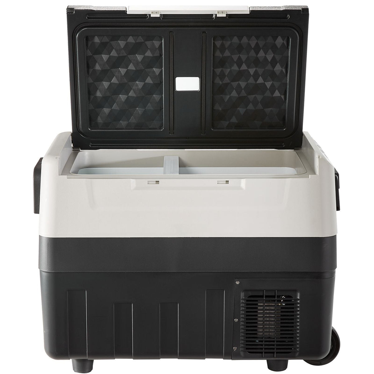 Car Refrigerator, 12 Volt Car Refrigerator Fridge, 48 QT/45 L Dual Zone Portable Freezer, -4-50 Fahrenheit Adjustable Range, 12/24V DC and 100-240V AC Compressor Cooler for Outdoor, Camping, RV