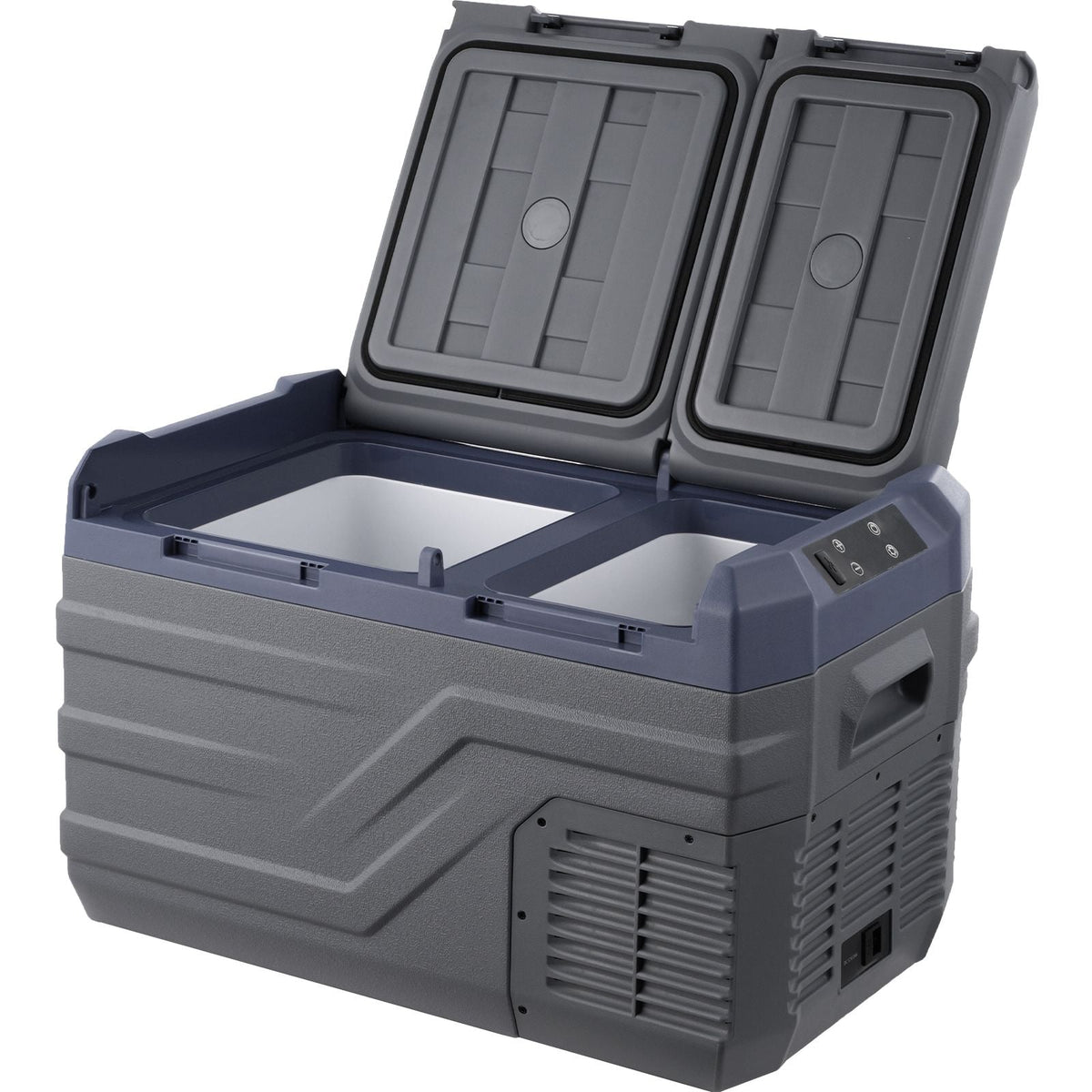 Car Refrigerator, 25 L Dual Zone Portable Freezer, 12 Volt Car Refrigerator Fridge, -4-68 F Adjustable Range, 12/24V DC and 100-240V AC Compressor Cooler for Outdoor, Camping, RV