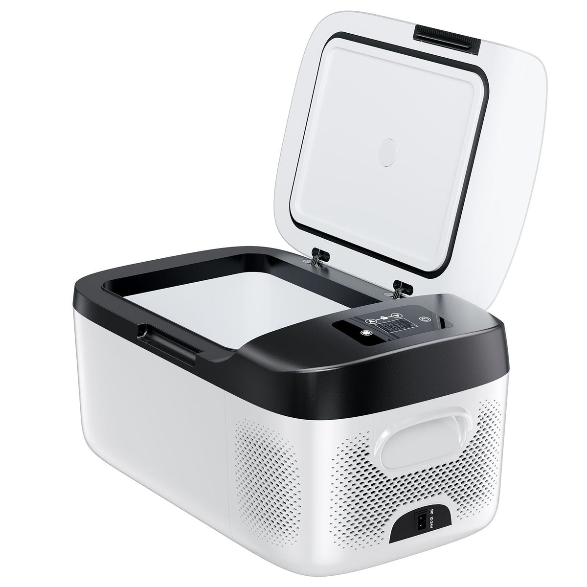 Car Refrigerator, DC 12/24V AC100-240V Compressor Electric Cooler, -4°F to 68°F Car Fridge with APP Control, 16 QT Cars Freezer for RVs, Campsites, Boats, Camping, Fishing, 60W Portable Freezer