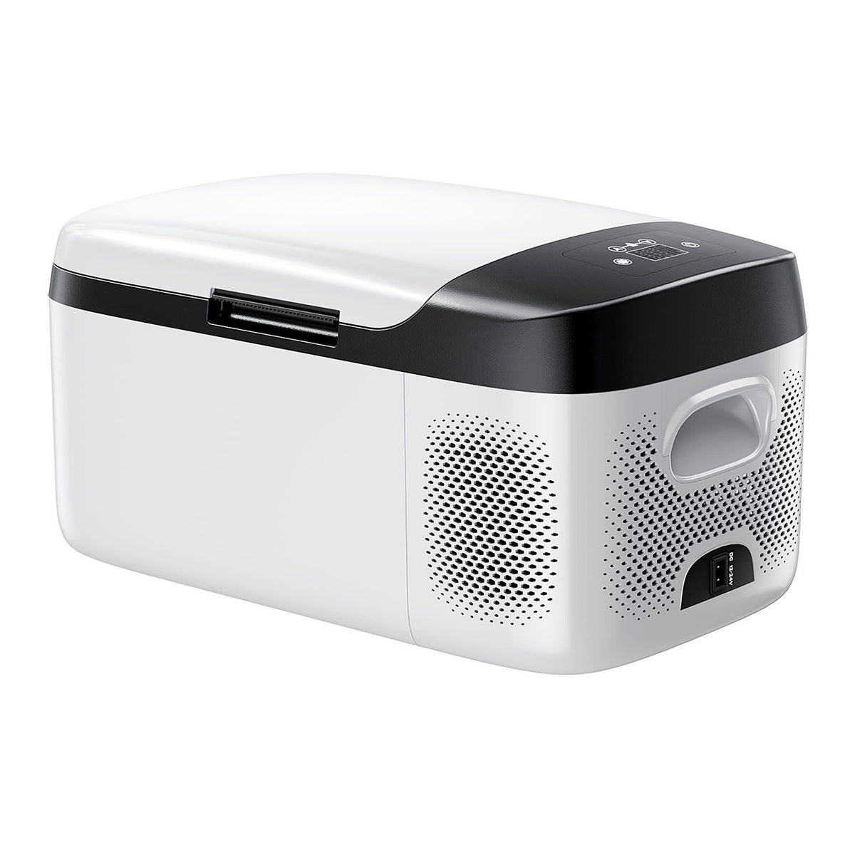 Car Refrigerator, DC 12/24V AC100-240V Compressor Electric Cooler, -4°F to 68°F Car Fridge with APP Control, 16 QT Cars Freezer for RVs, Campsites, Boats, Camping, Fishing, 60W Portable Freezer