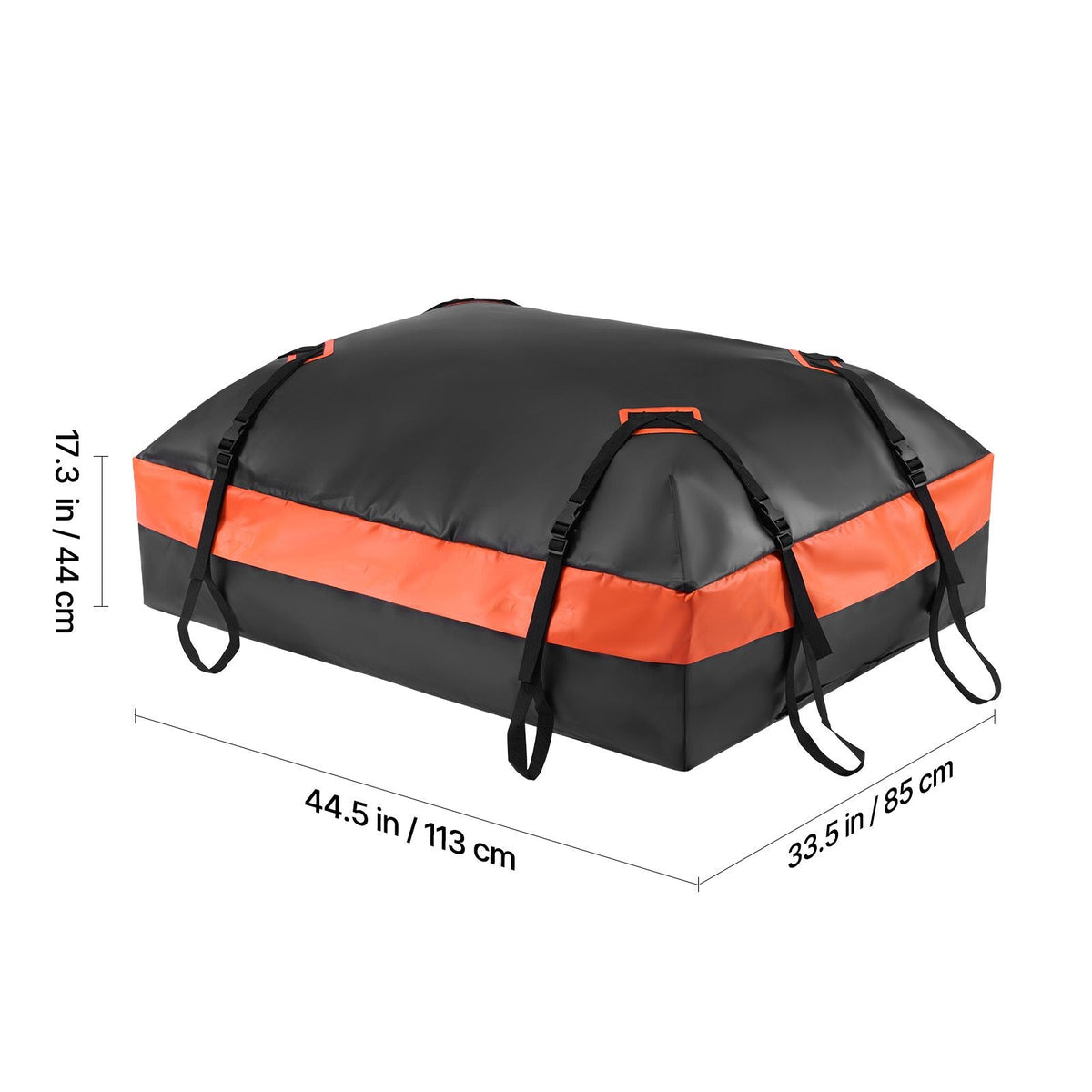 Car Rooftop Cargo Carrier Bag, 15 Cubic Feet Car Roof Cargo Carrier, 100% Waterproof Heavy Duty 840D PVC Roof Luggage Bag for All Vehicle with/without Rack- with Lock, Non-Slip Mat, 4 Door Hooks