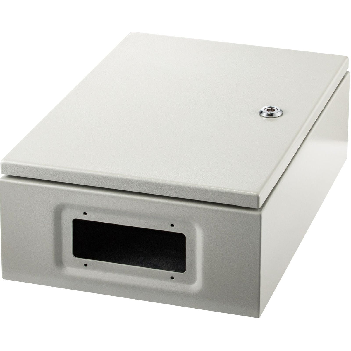 Carbon Steel Electrical Box, 16x12x6 inches, Hinged Cover, IP66 Waterproof & Dust Resistant, Suitable for Outdoor Use, Includes Mounting Plate