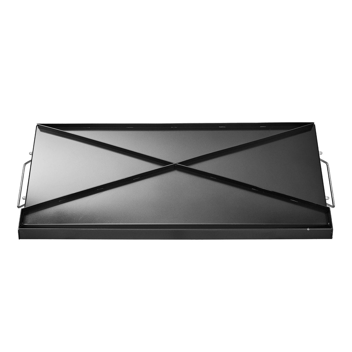 Carbon Steel Griddle, 32x14 inch Universal Flat Top Rectangular Plate, Gas Grill Griddle for BBQ Grill, Teppanyaki, Portable Family Cookware with Handle, for Camping Tailgating Party