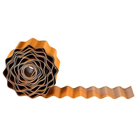 Carbon Steel Landscape Edging, 40 ft x 6 in Steel Edging for Landscaping with Gloves, Easy-to-Install Bendable Metal Strips, Metal Garden Edge Border for Flower Bed, Yard Pathway, Rust