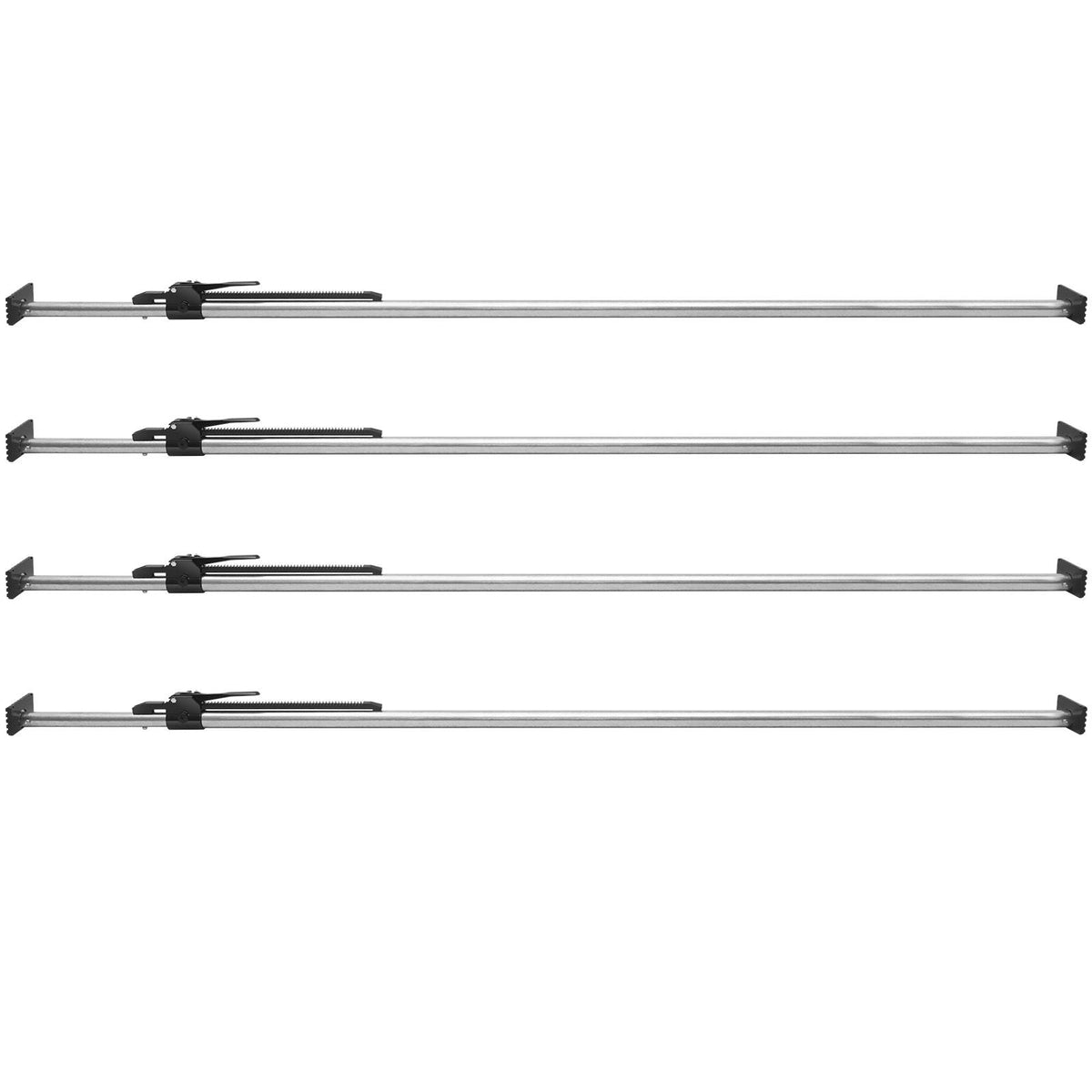 Cargo Bar, Ratcheting Cargo Bar Adjustable from 89" to 104", Heavy-duty Steel Cargo Stabilizer Bar with 309 lbs Capacity, Truck Bed Load Bar for Truck Bed, Trailer, Semi Trailer (4 pcs)
