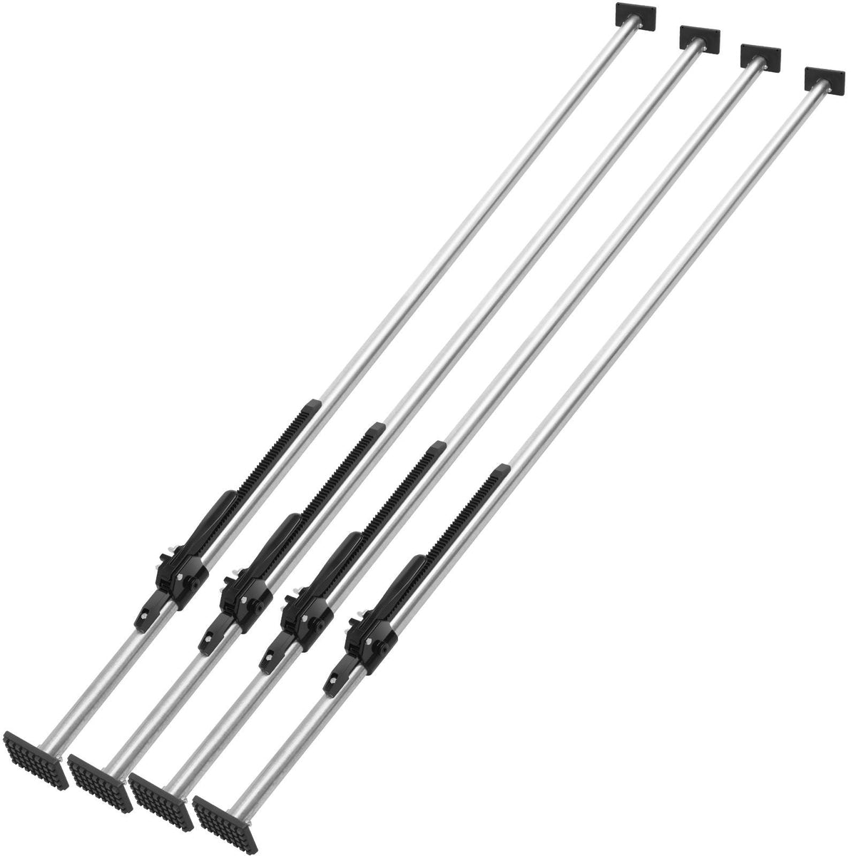 Cargo Bar, Ratcheting Cargo Bar Adjustable from 89" to 104", Heavy-duty Steel Cargo Stabilizer Bar with 309 lbs Capacity, Truck Bed Load Bar for Truck Bed, Trailer, Semi Trailer (4 pcs)