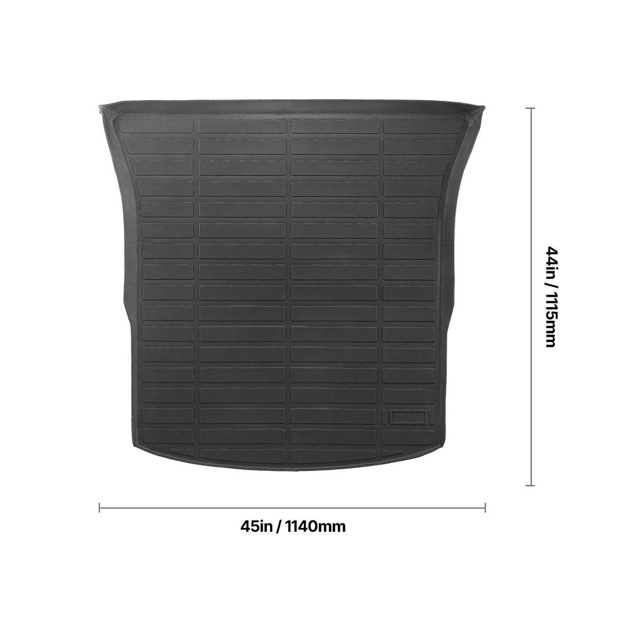 Cargo Mat Compatible with Tesla Model Y 2020-2024, Precise Fit Trunk Mat for SUVs, TPE Trunk Protector Replacement, Black (1PCS)