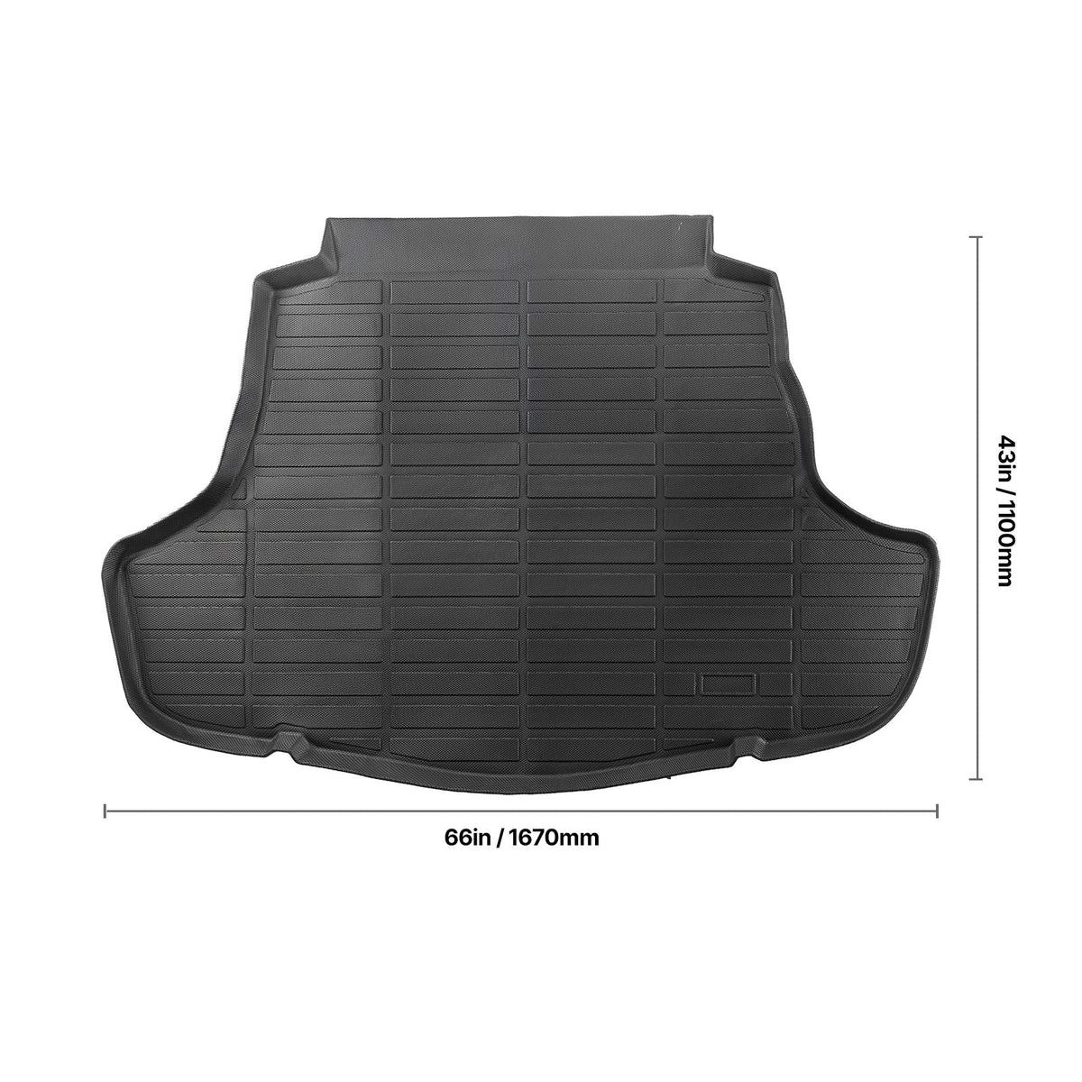 Cargo Mat Compatible with Toyota Camry Hybrid 2018-2025, Precise Fit Odorless Durable Trunk Mat, TPE Trunk Protector Replacement, Black (1PCS)