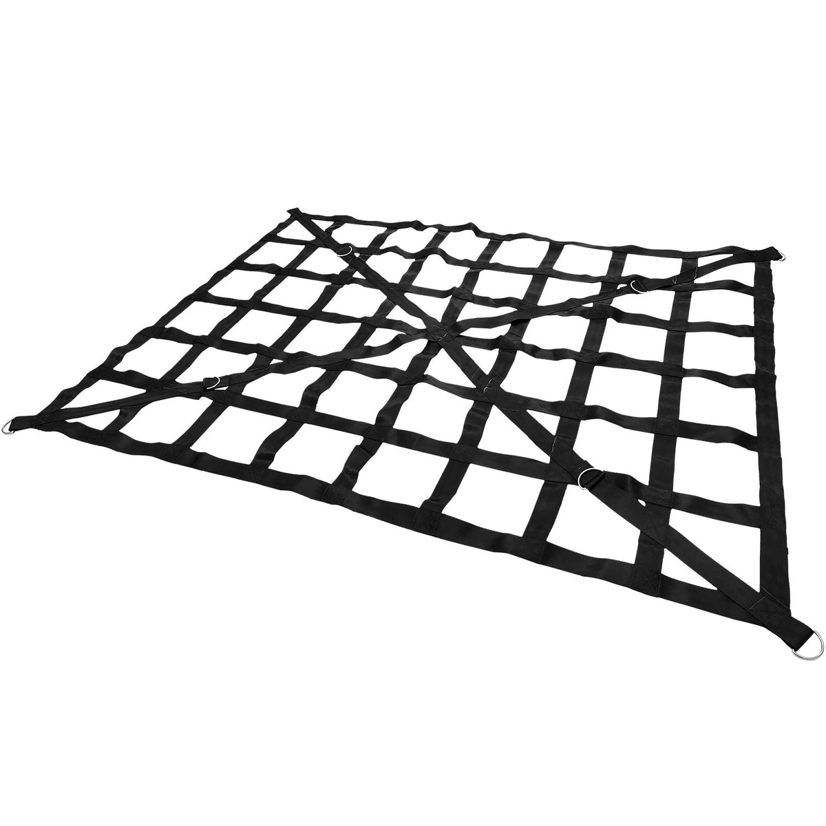 Cargo Net, 4.2\' x 5.5\' Cargo Net for Pickup Truck Bed, Heavy Duty Cargo Nets with Cam Buckles & S-Hooks & Cross Strap, Truck Bed Cargo Net for Trailer SUV Roof Rack (50\" x 66\")