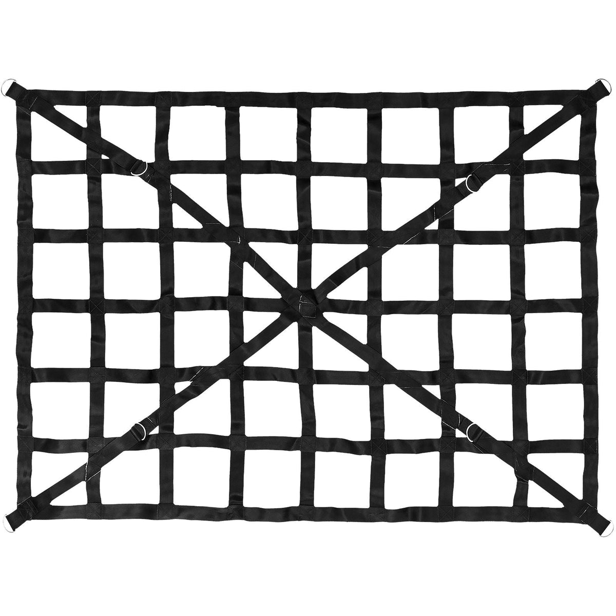 Cargo Net, 4.2\' x 5.5\' Cargo Net for Pickup Truck Bed, Heavy Duty Cargo Nets with Cam Buckles & S-Hooks & Cross Strap, Truck Bed Cargo Net for Trailer SUV Roof Rack (50\" x 66\")